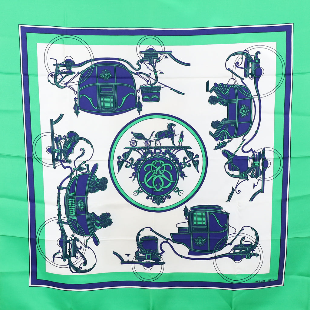 Pristine Hermès Ex Libris Silk Scarf