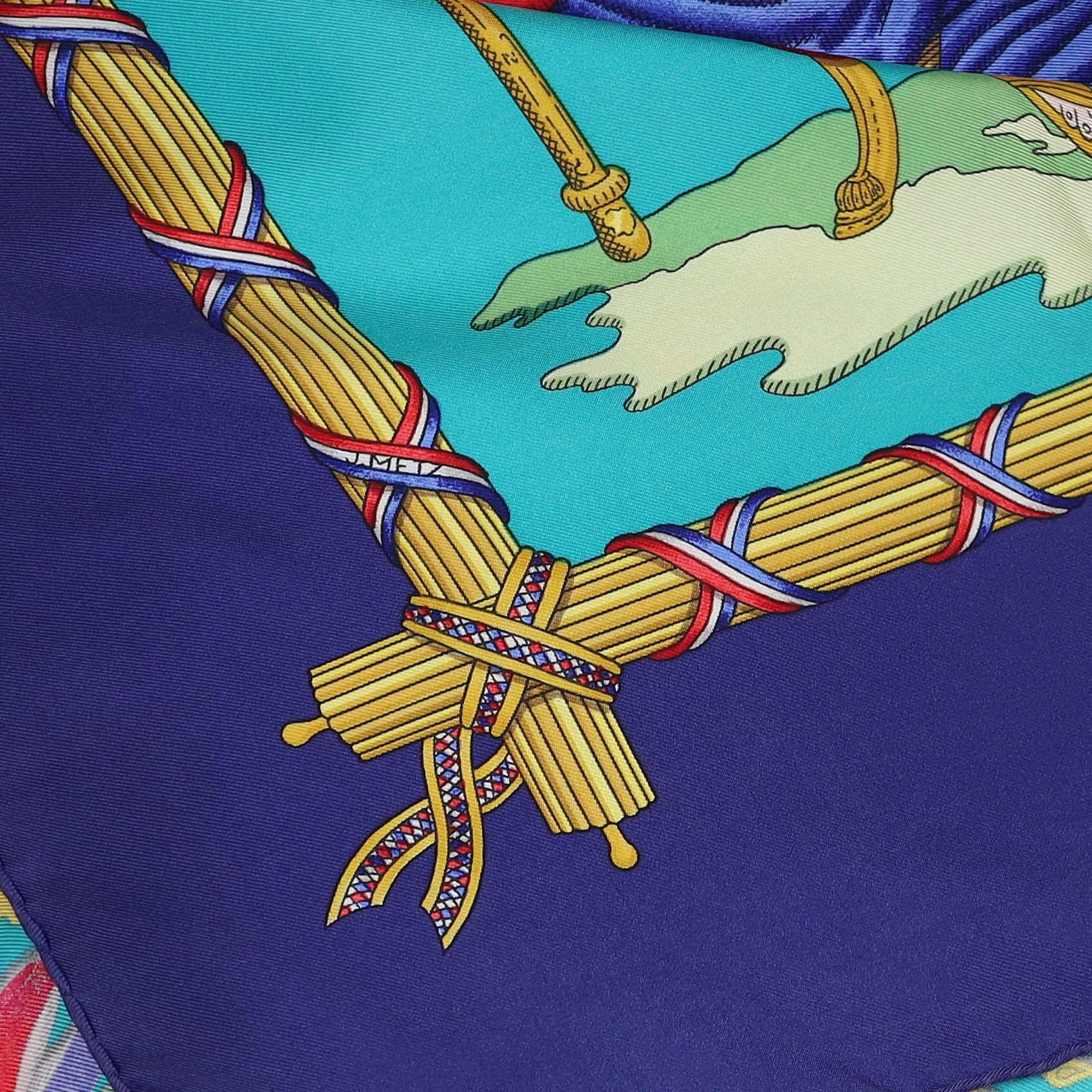 Hermès République Française Liberte Égalité Fraternité 1789 Silk Scarf