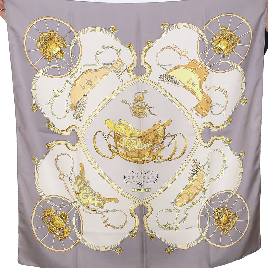 Hermès Springs Silk Scarf