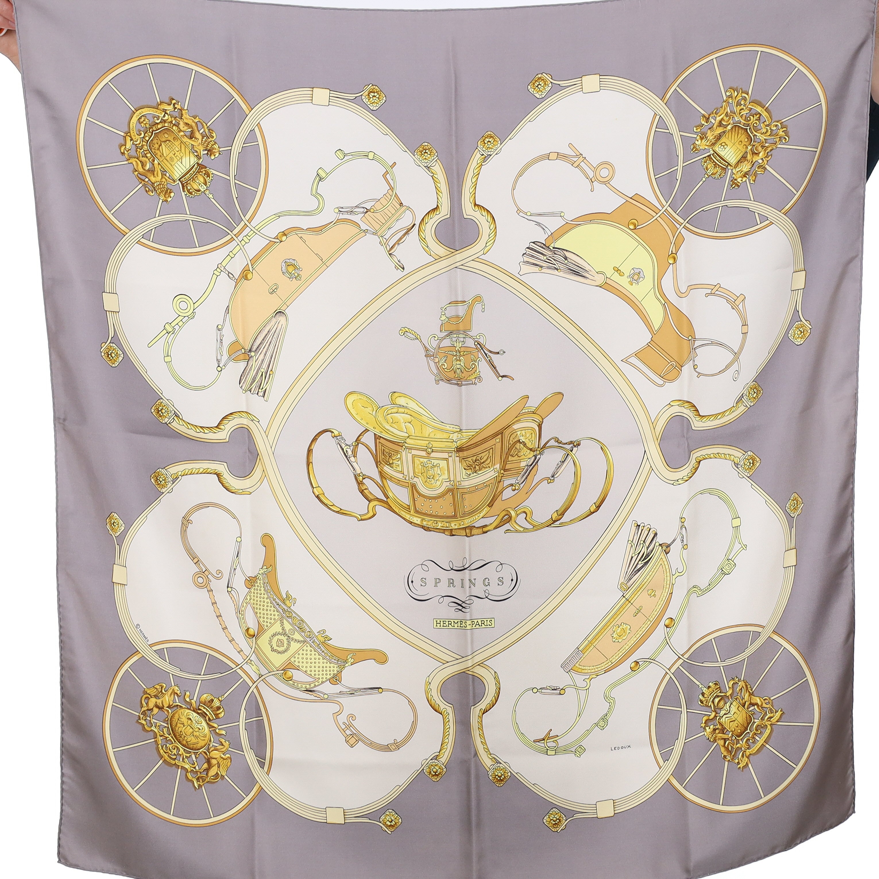 Hermès Springs Silk Scarf
