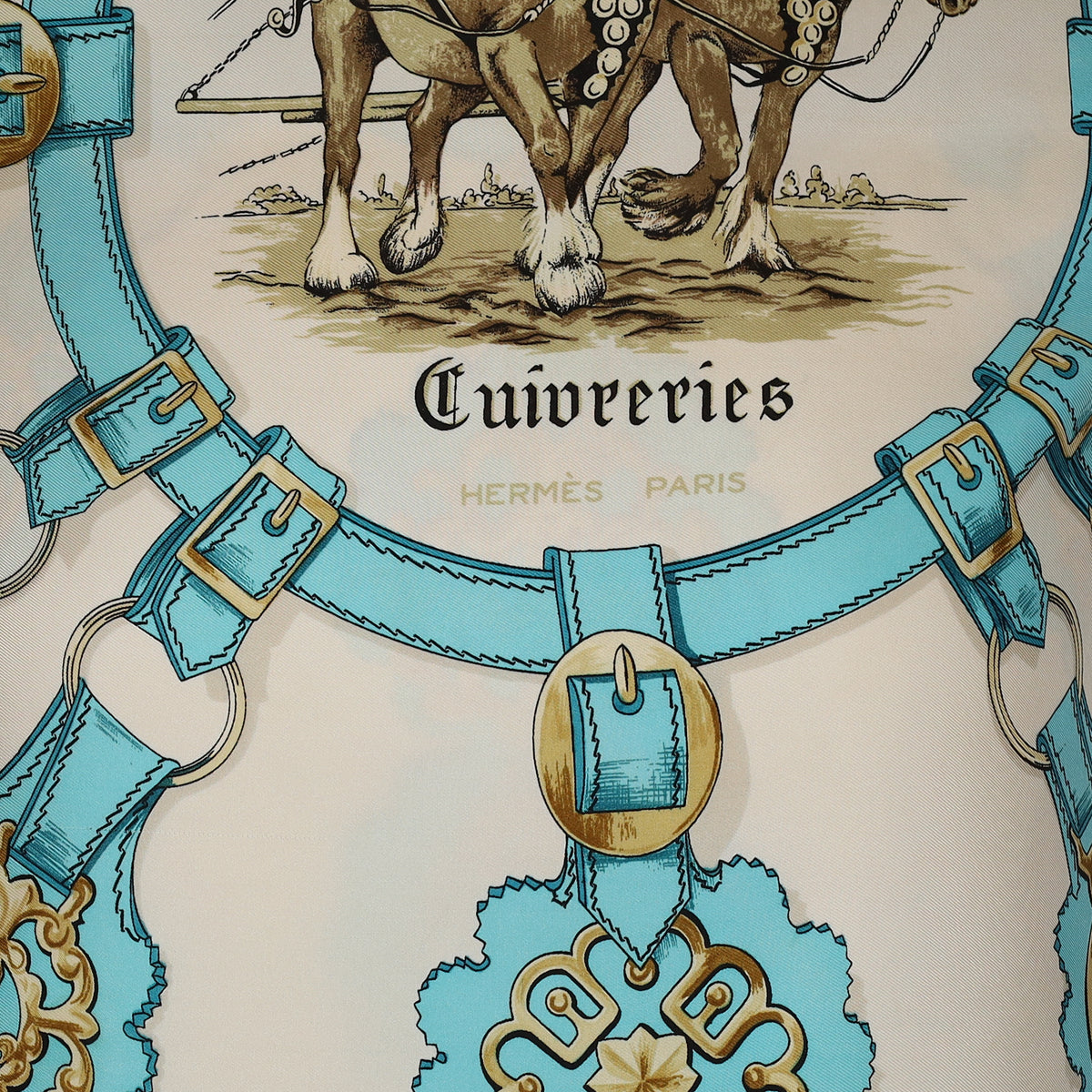 Hermès Cuivreries Silk Scarf