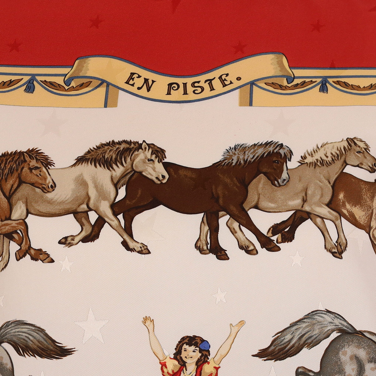Hermès En Piste Silk Scarf