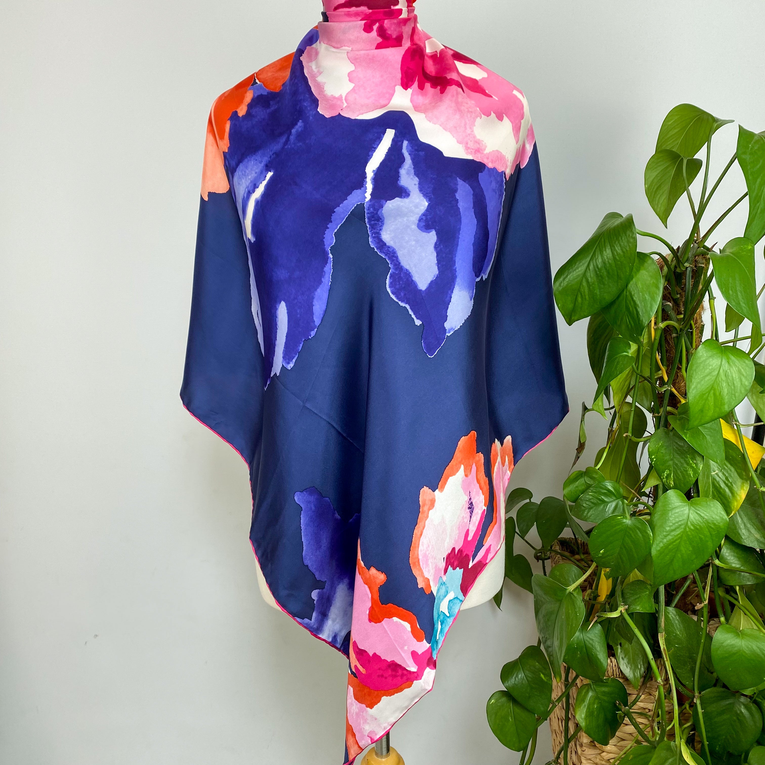 Joules Floral Silk Scarf