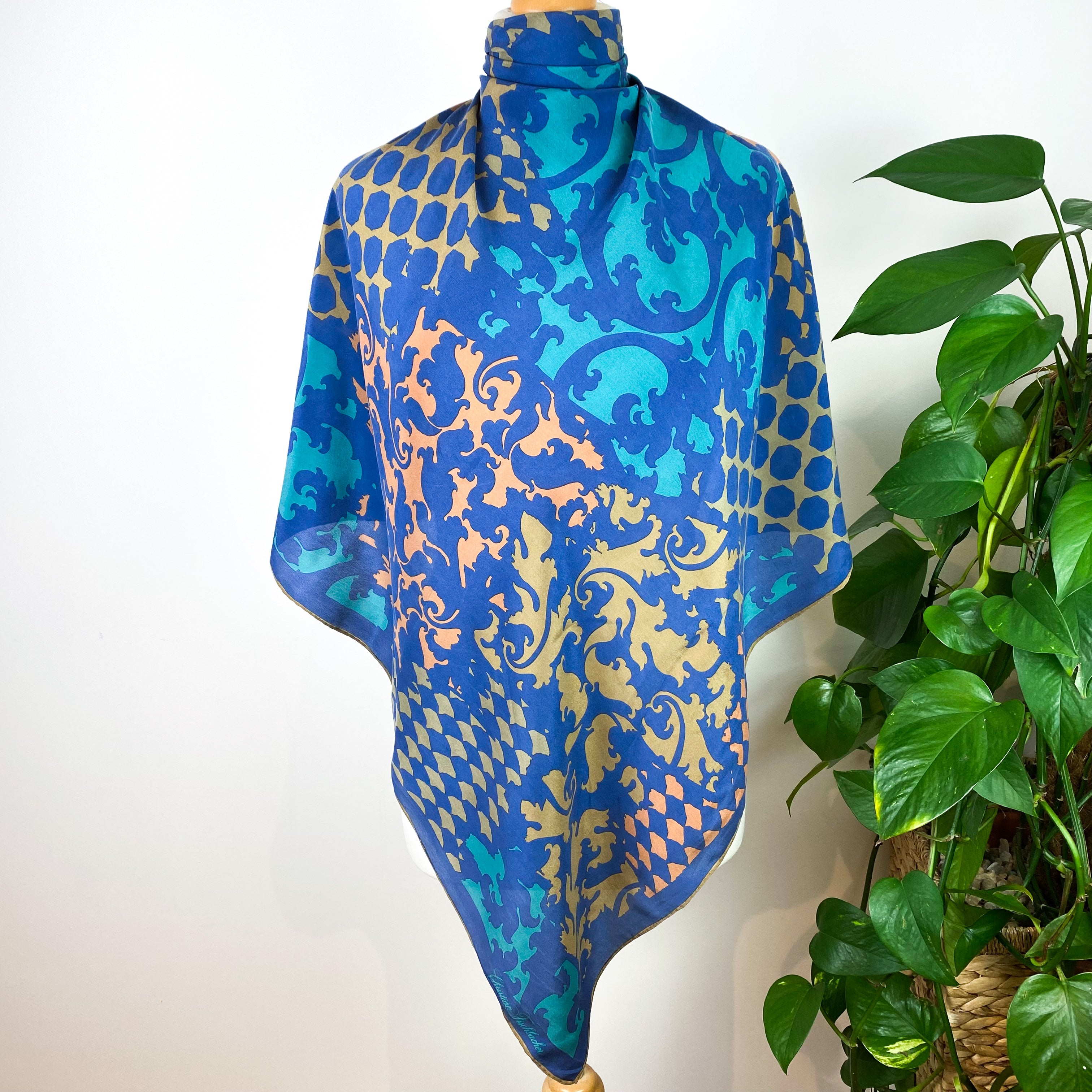 Christian Fischbacher Designer Silk Scarf