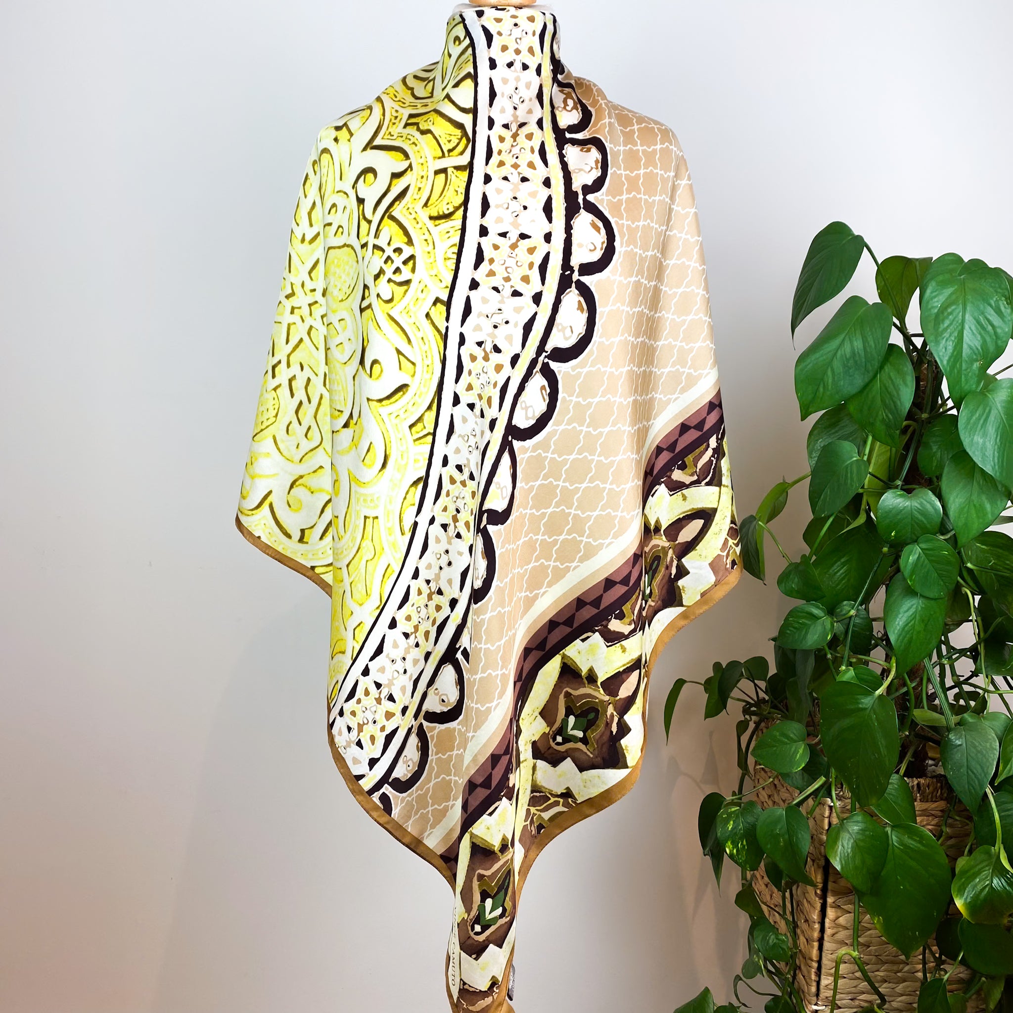 Large Vince Camuto Abstract Silk Scarf