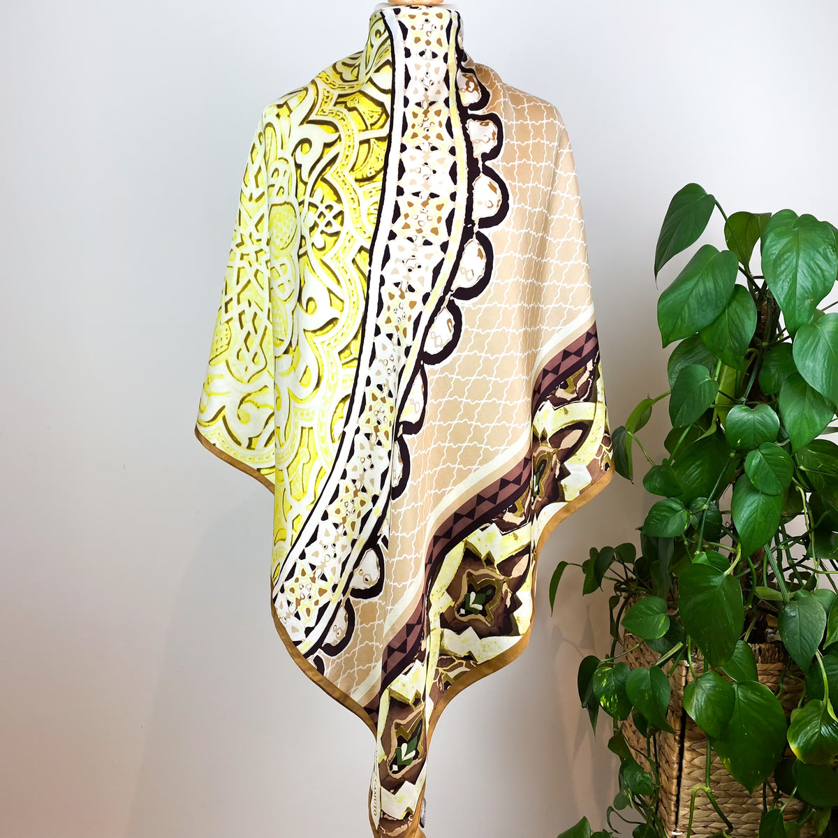 Large Vince Camuto Abstract Silk Scarf
