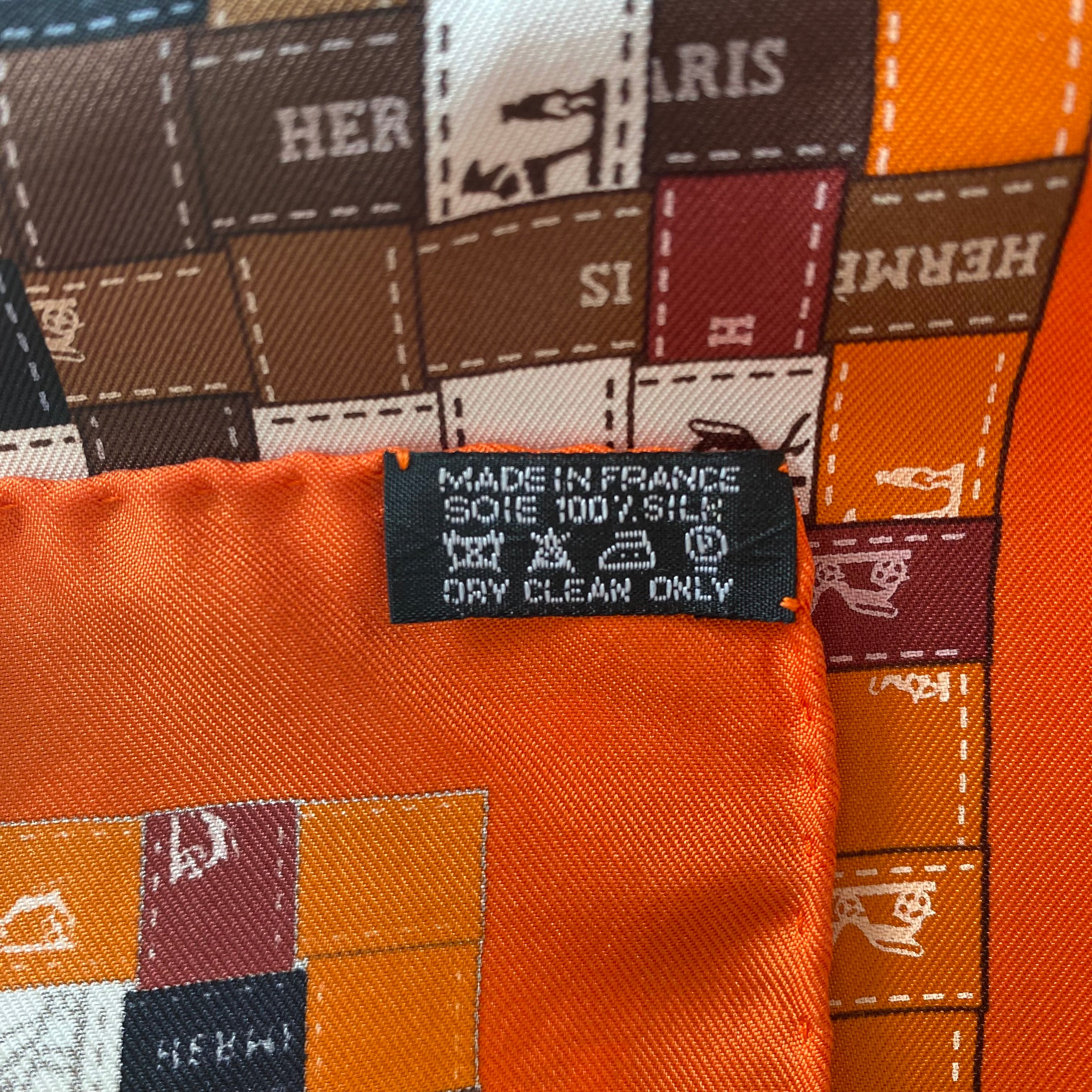 Pristine Boxed Hermès Bolduc Au Carré Silk Scarf