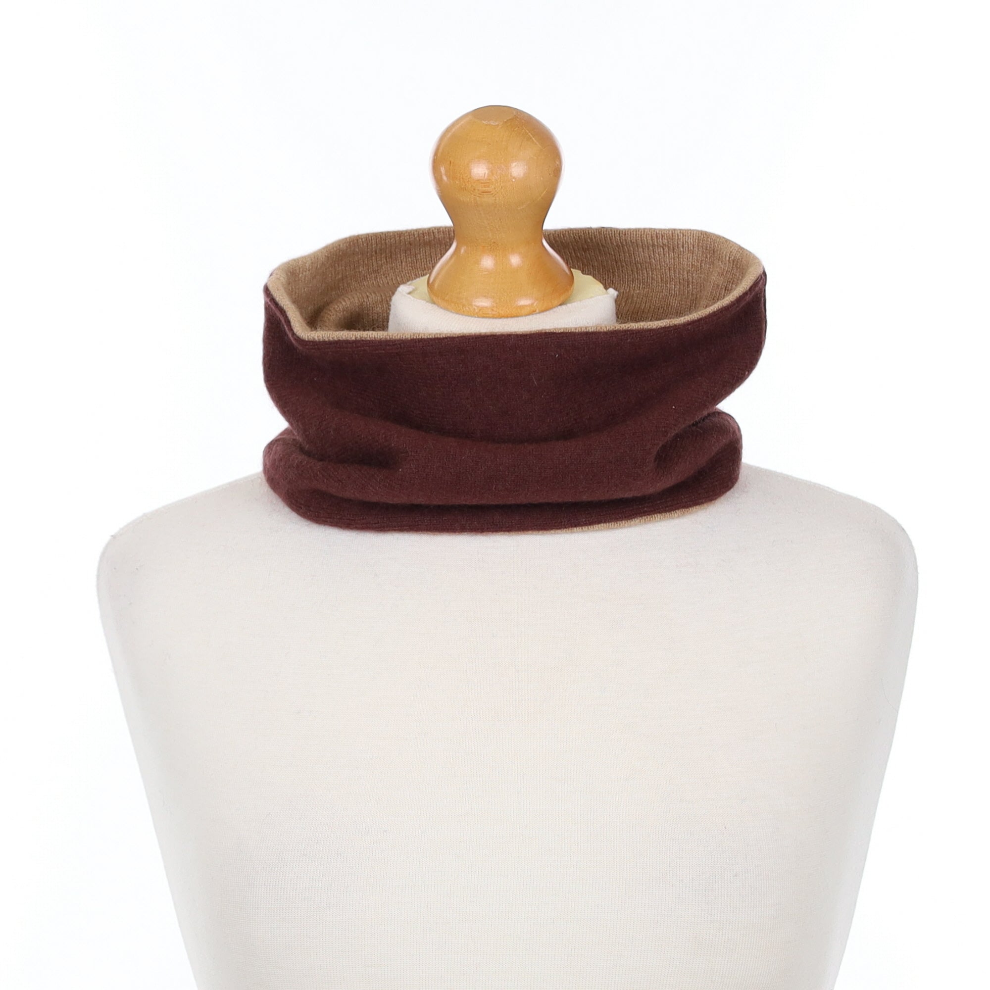 Russet Brown and Camel Neck Warmer