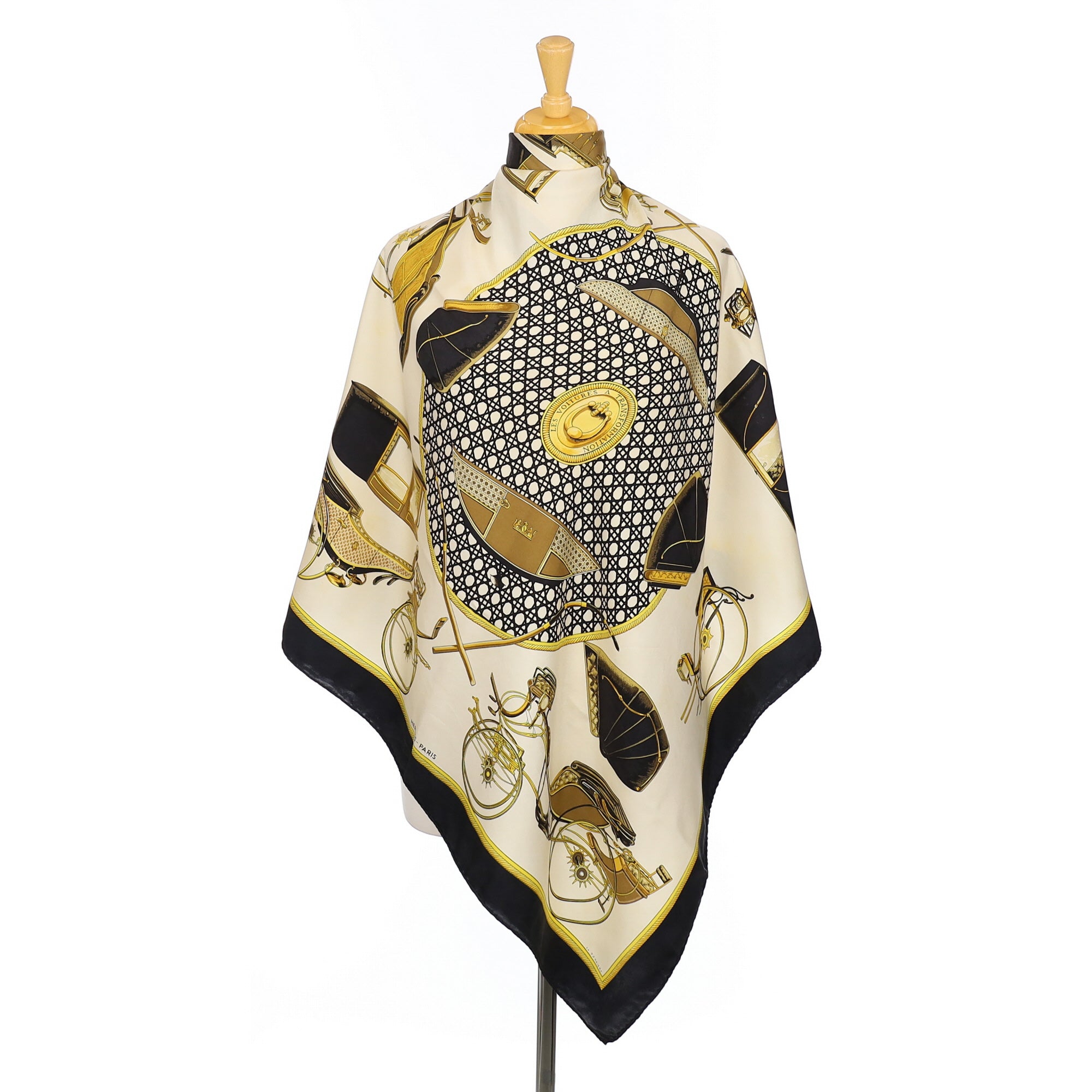 Hermès Les Voitures A Transformation Silk Scarf