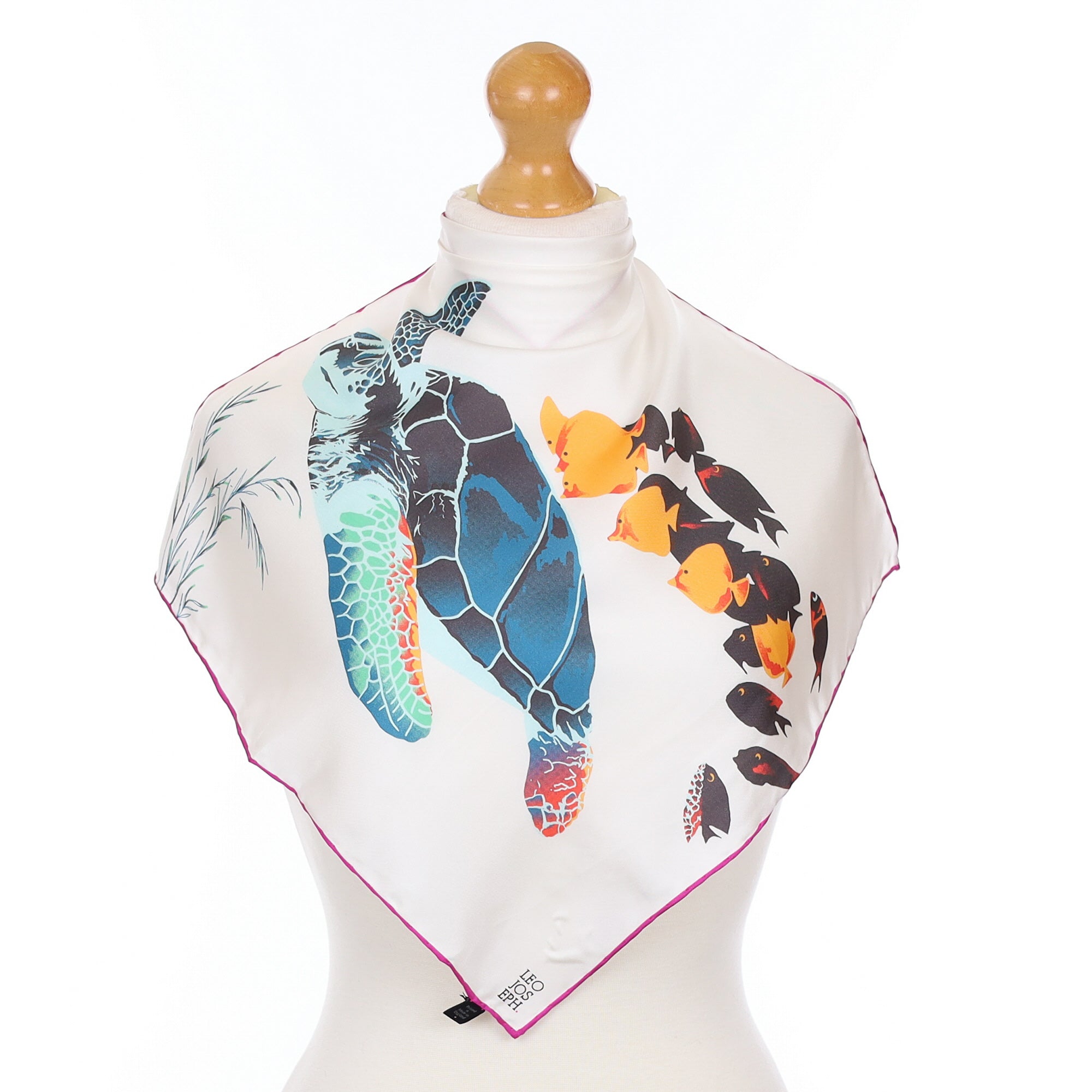 Brand New Leo Joseph Sealife Silk Scarf