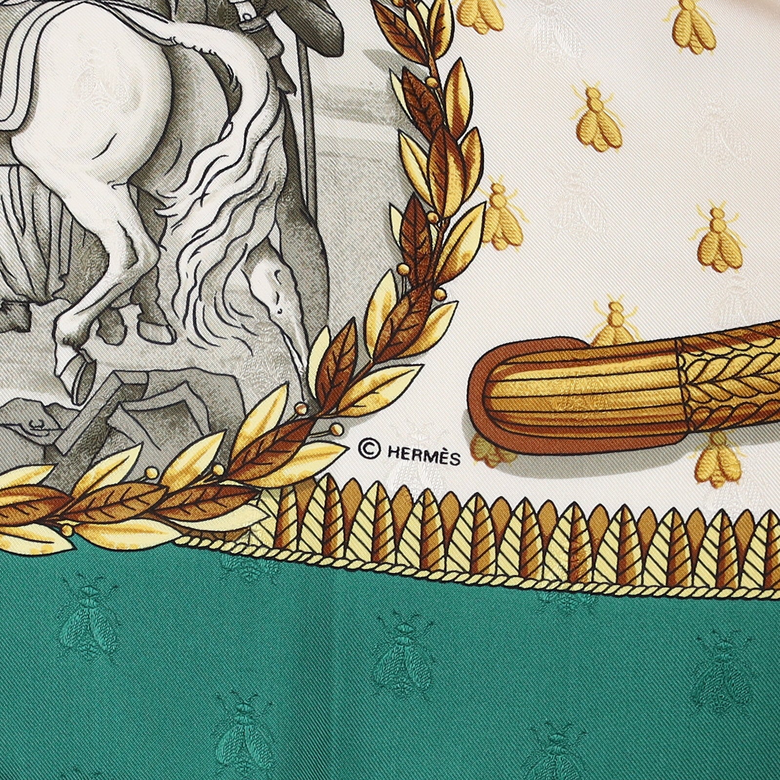 Pristine Hermès Napoléon Silk Scarf