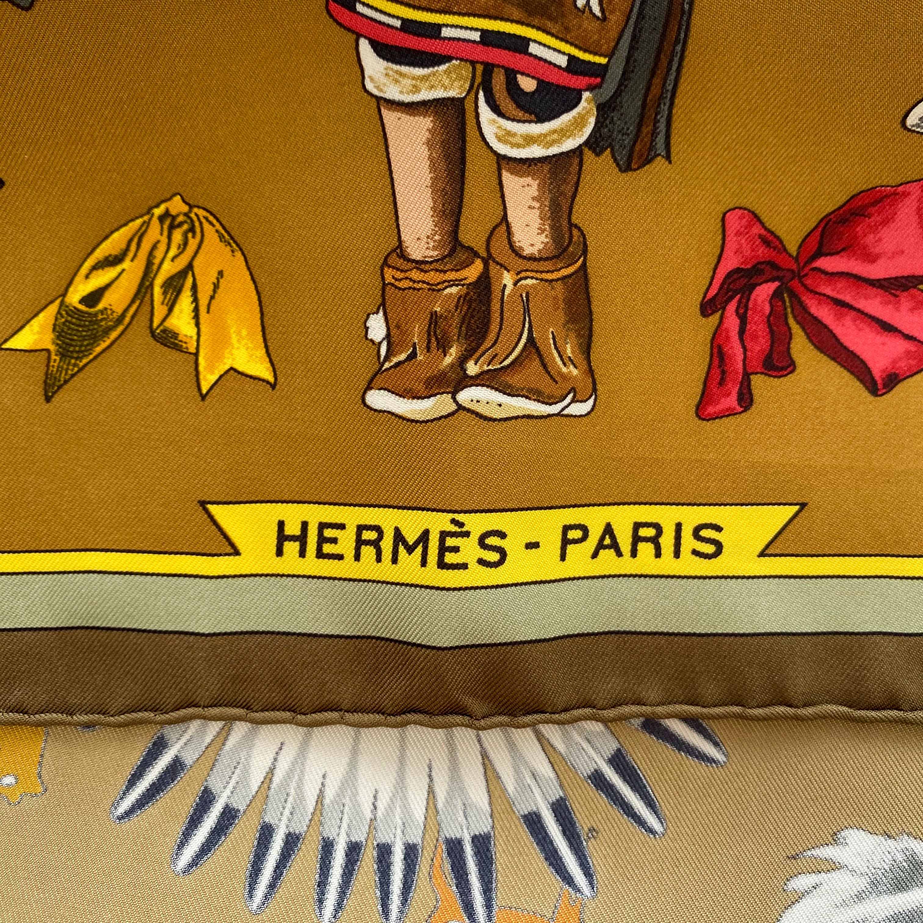 Hermès Kachinas Designer Silk Scarf