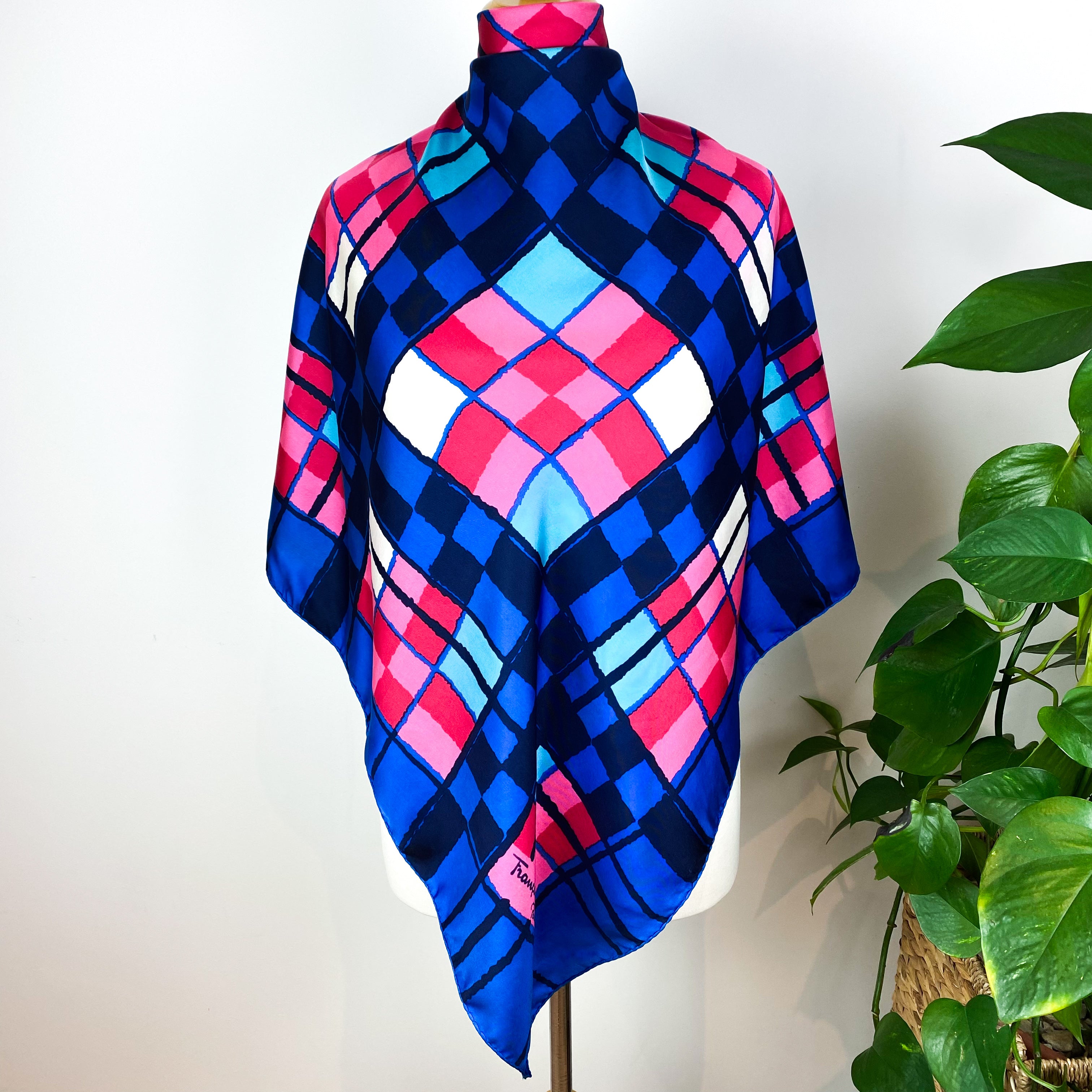 Vintage Francoise Guerin Silk Scarf