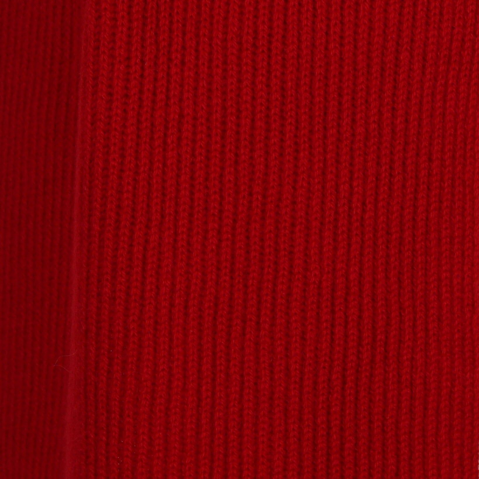 Brand New Scottish Berry Red Rib Cashmere Scarf