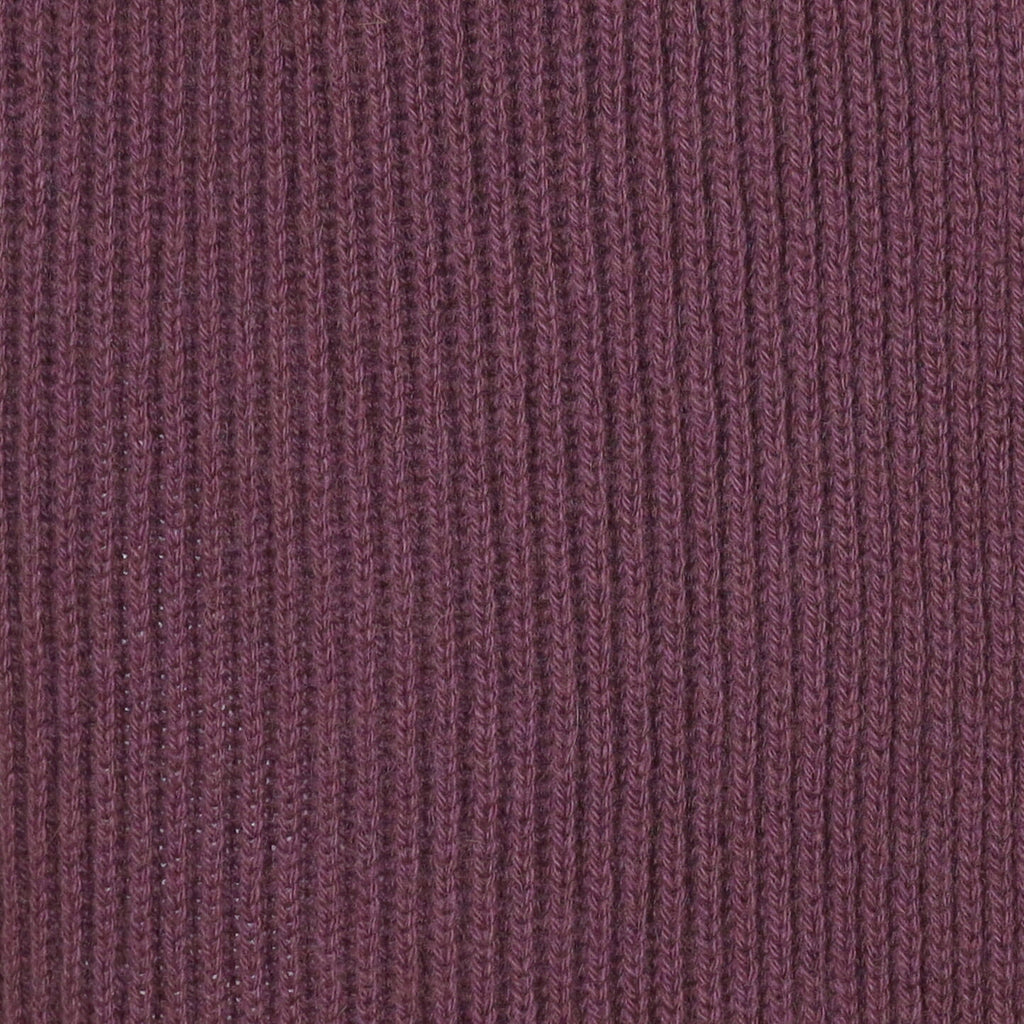 Brand New Scottish Dusty Purple Rib Cashmere Scarf