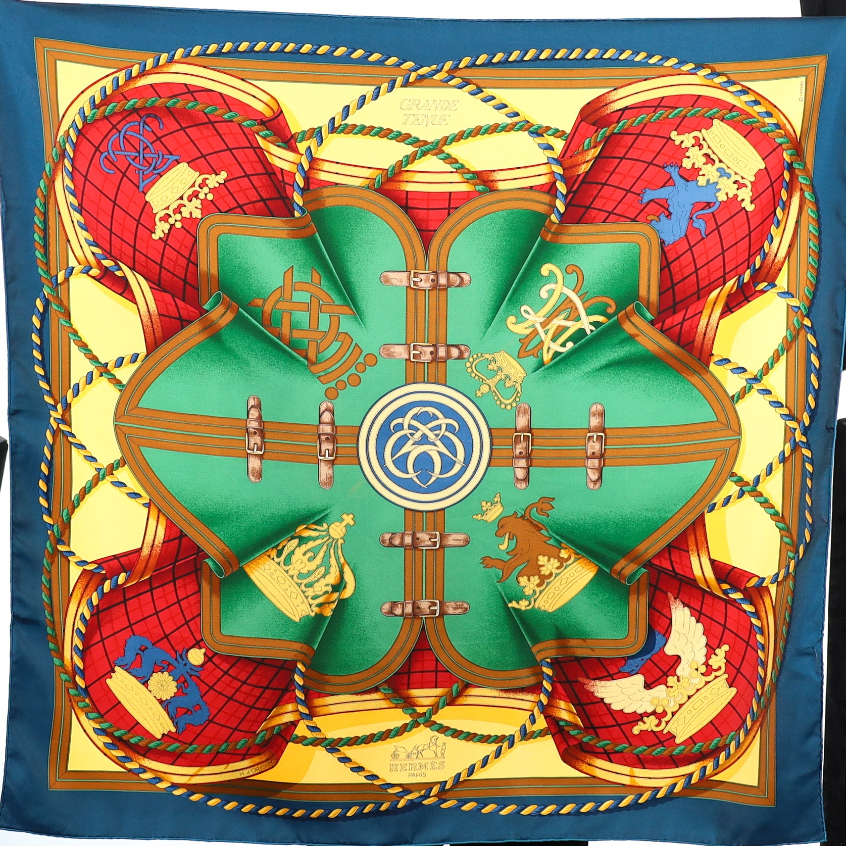 Pristine Hermès Grande Tenue Silk Scarf