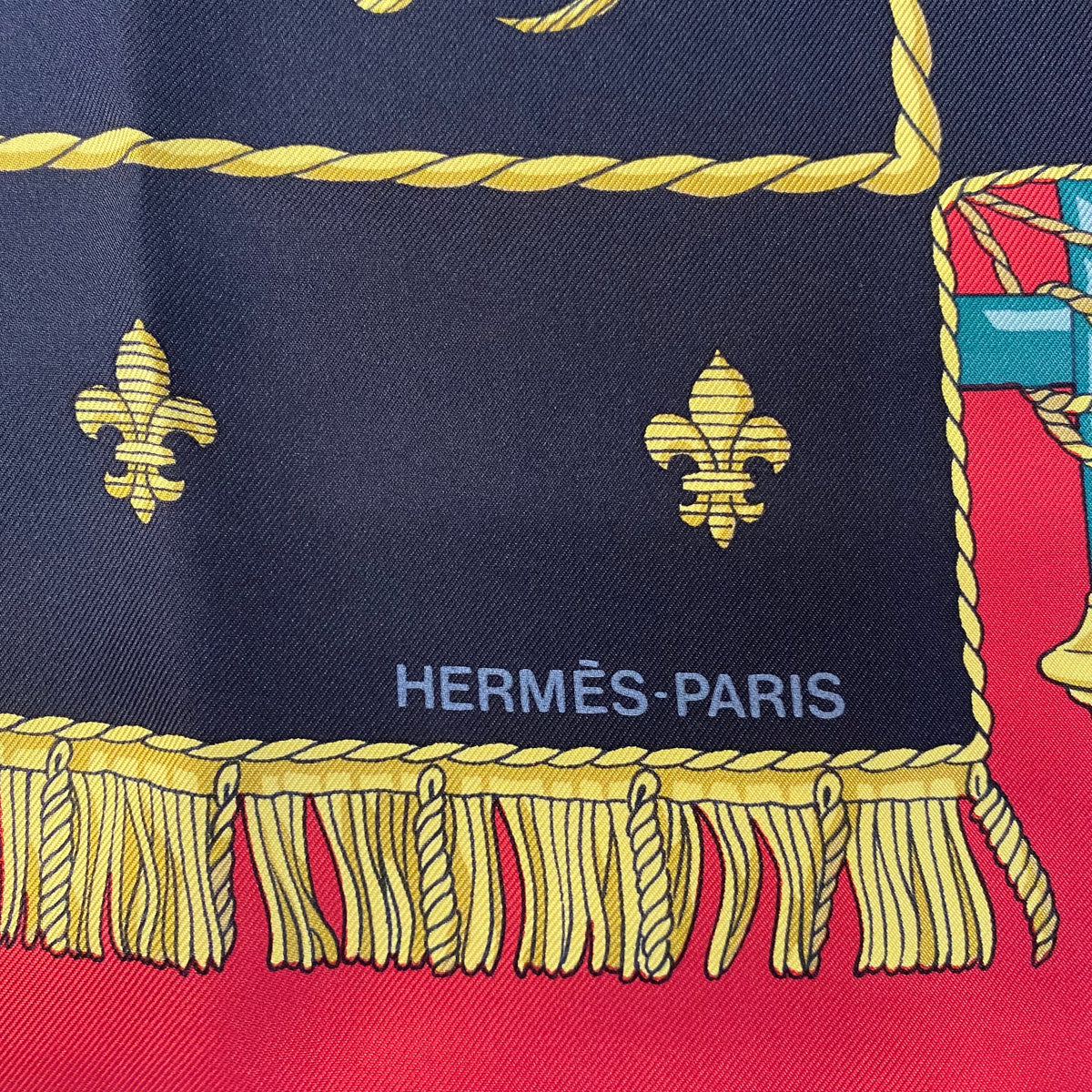 Hermès La Réale Vue Du Carrosse De La Galère Silk Scarf
