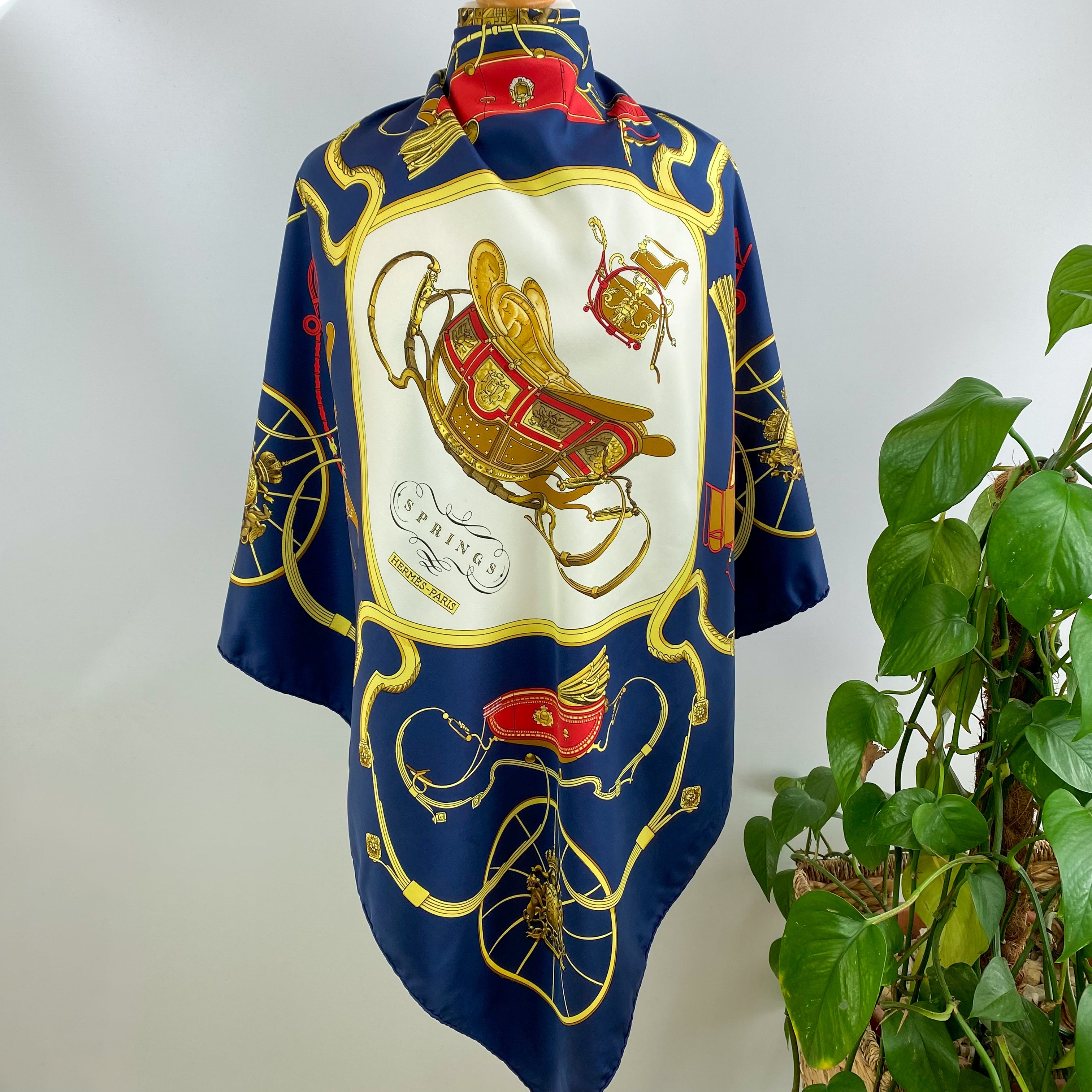 Hermès Springs Silk Scarf