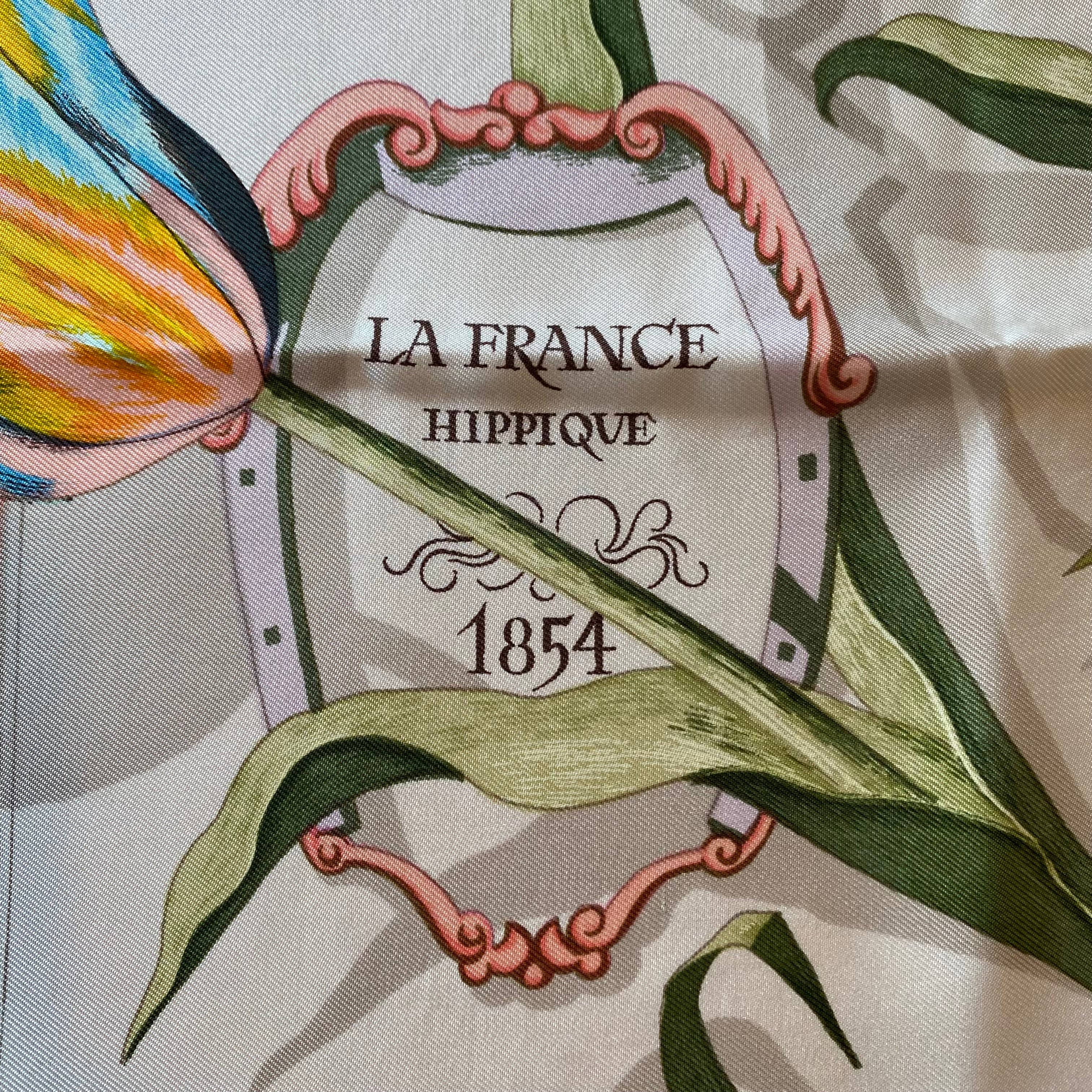 Hermès La France Hippique Silk Scarf Rare