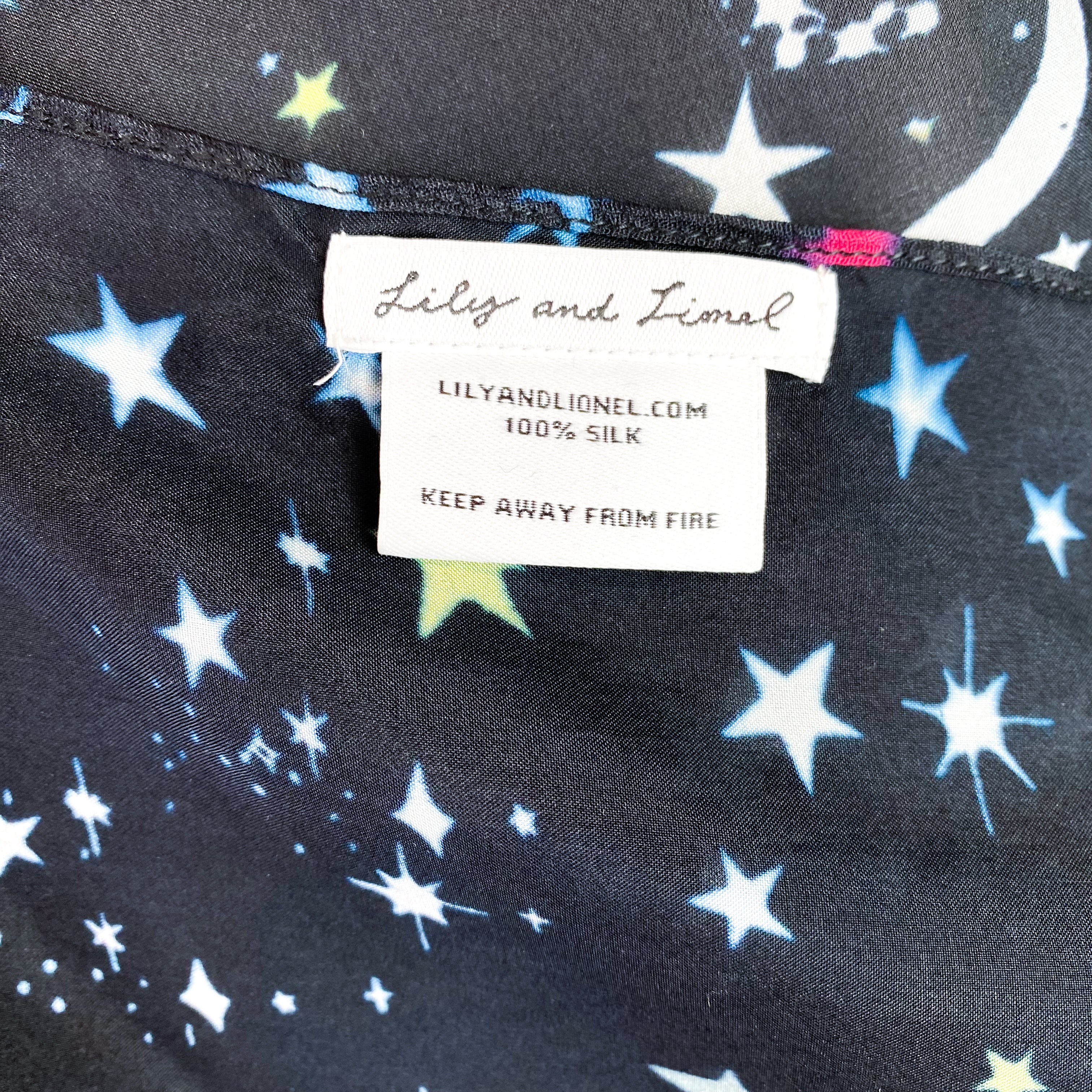 Lily And Lionel Star Silk Scarf