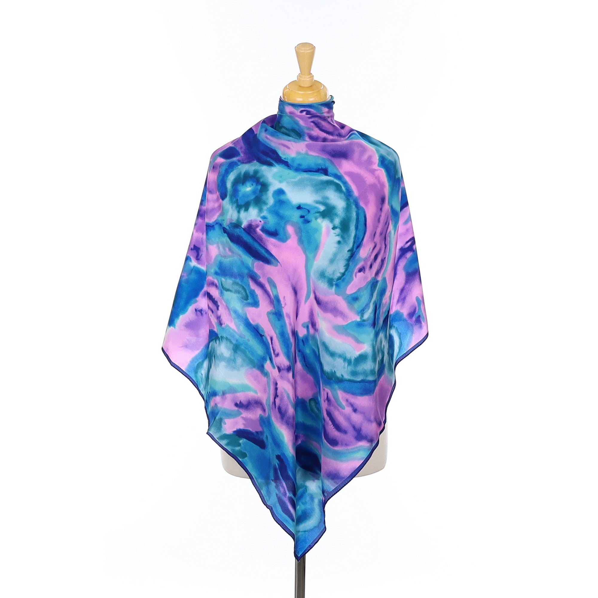 Abstract Chiffon Vintage Silk Scarf