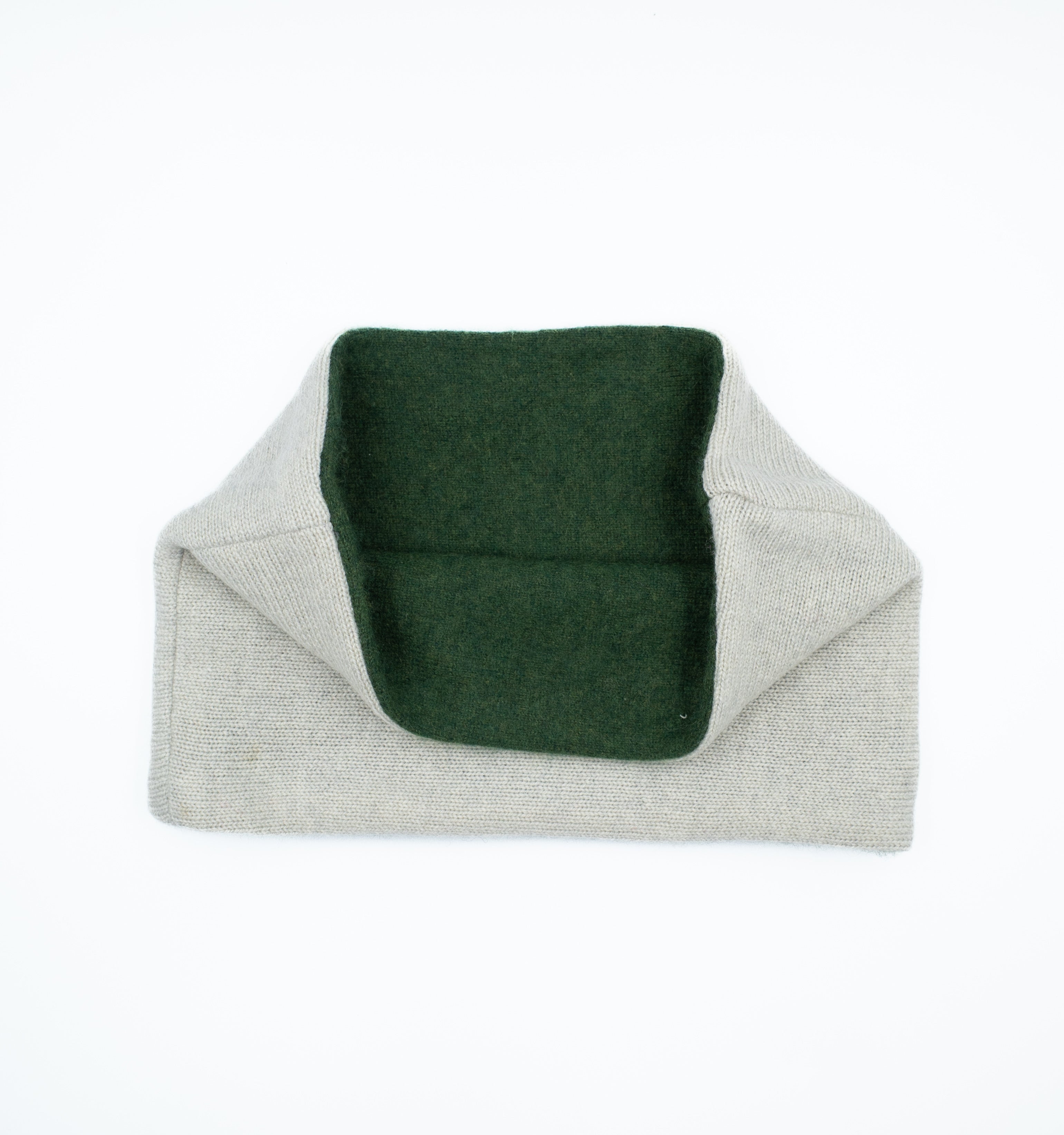 Men’s Forest Green and Mist Grey Neck Warmer