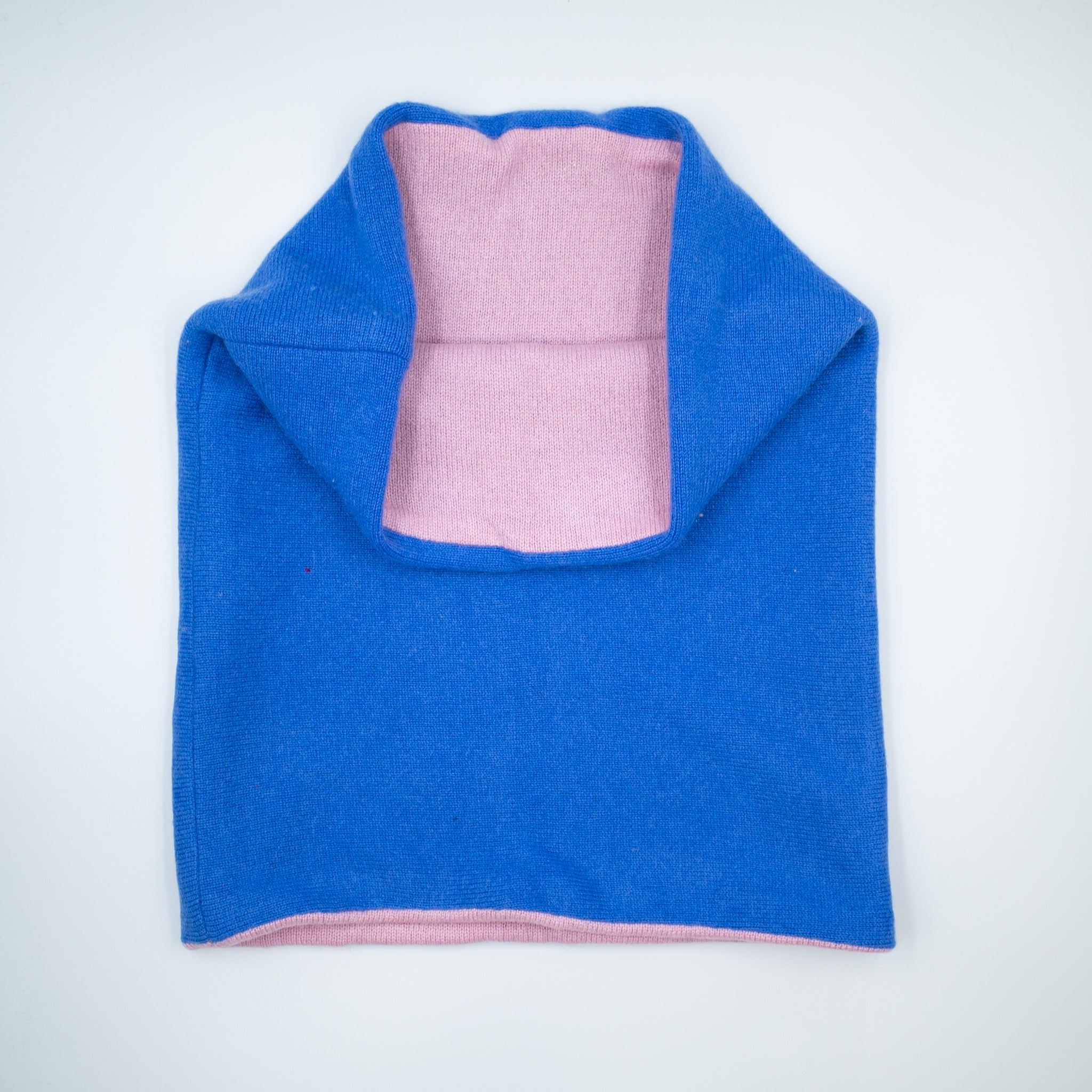 Carnation Pink and Cornflower Double Layered Snood