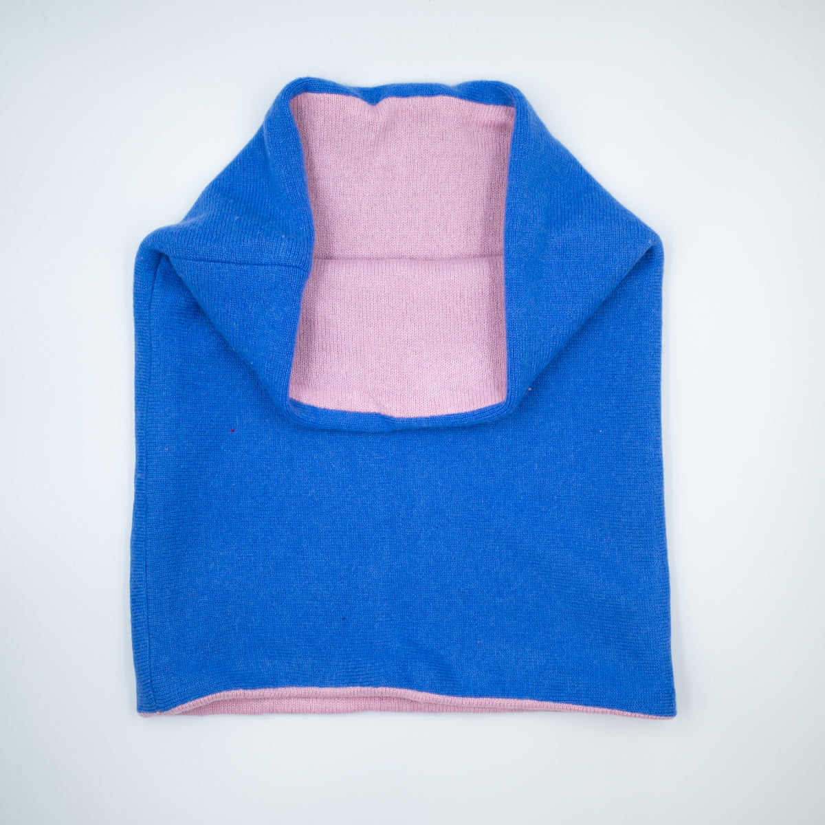 Carnation Pink and Cornflower Double Layered Snood