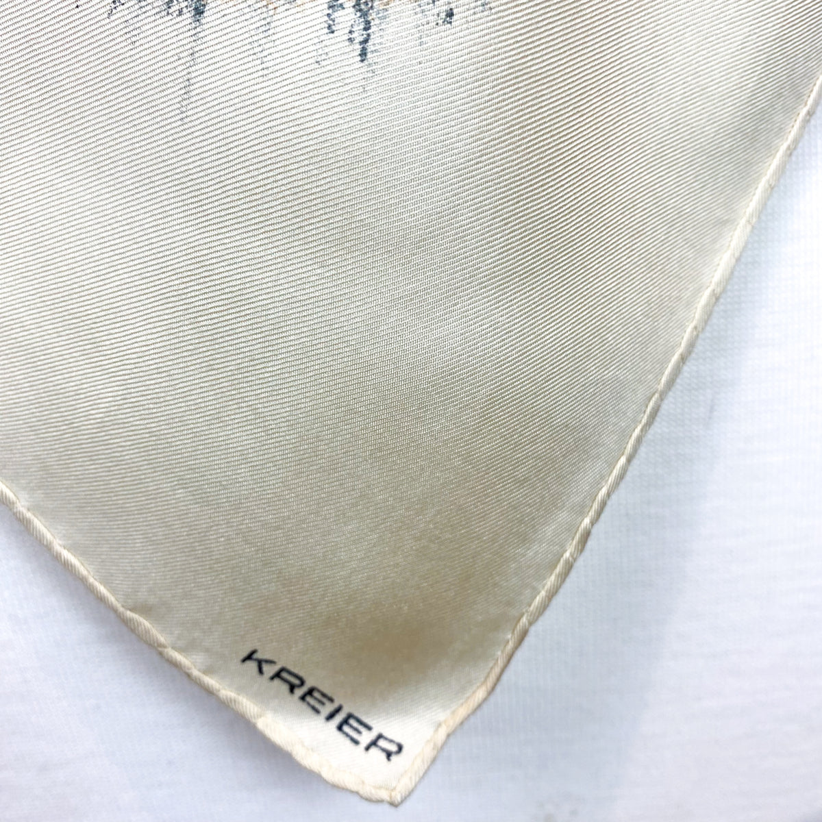 1970s Kreier Squirrel Vintage Silk Scarf