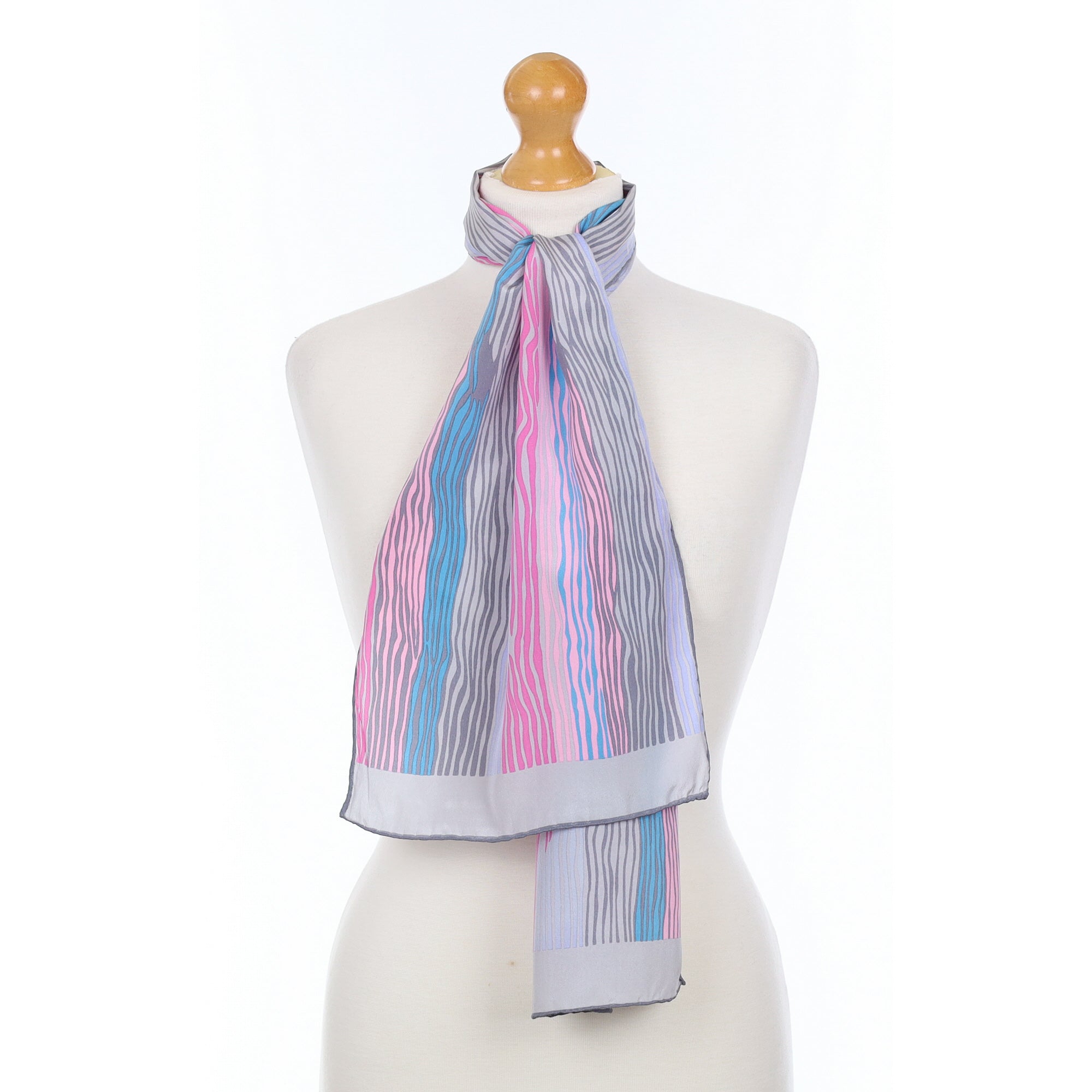 Ostinelli Striped Vintage Silk Scarf