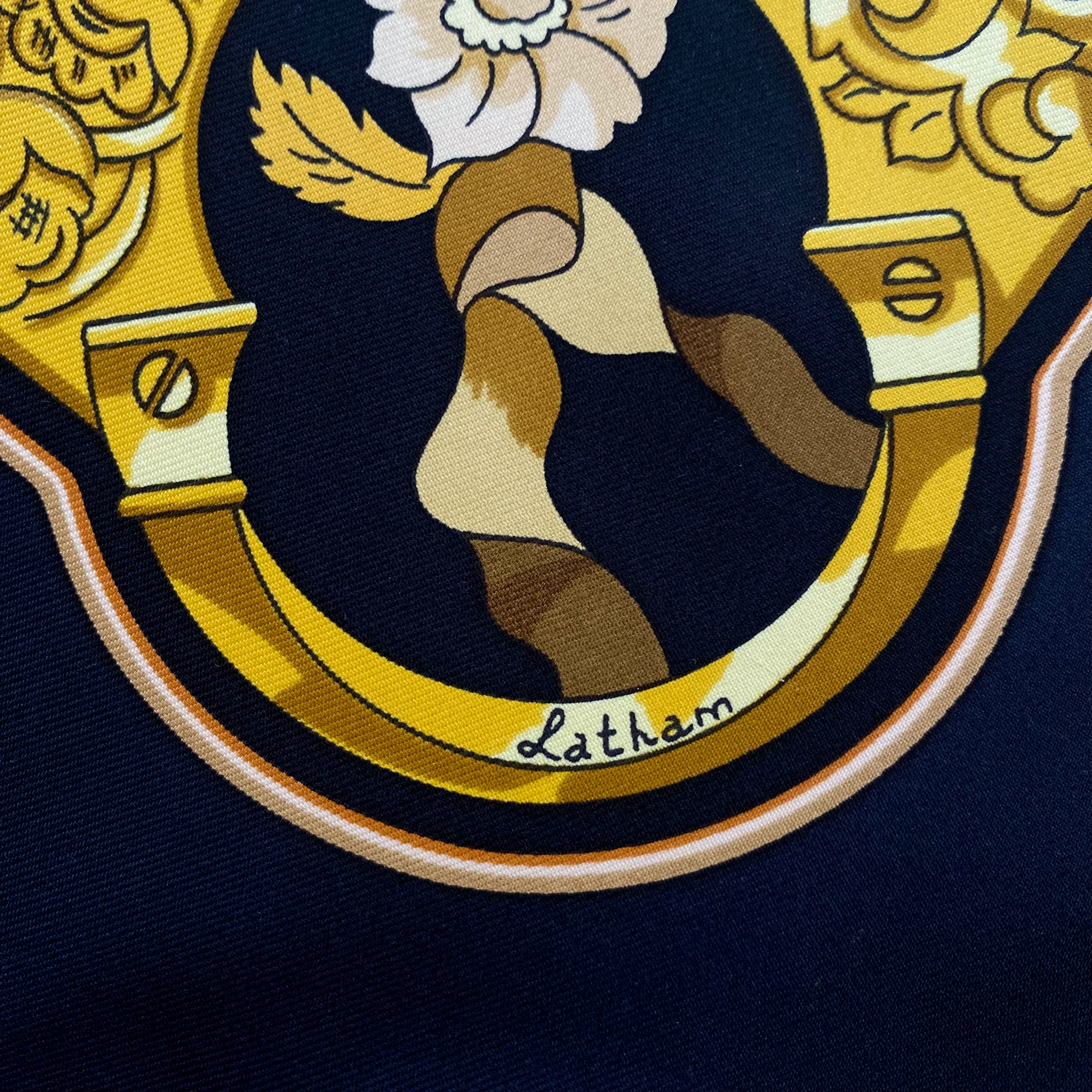 Hermes Copeaux 1998 Designer Silk Scarf