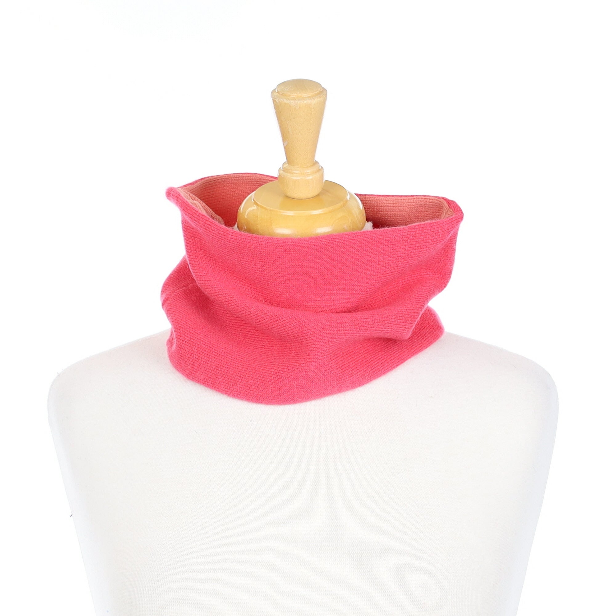 Pink and Muted Coral Neck Warmer