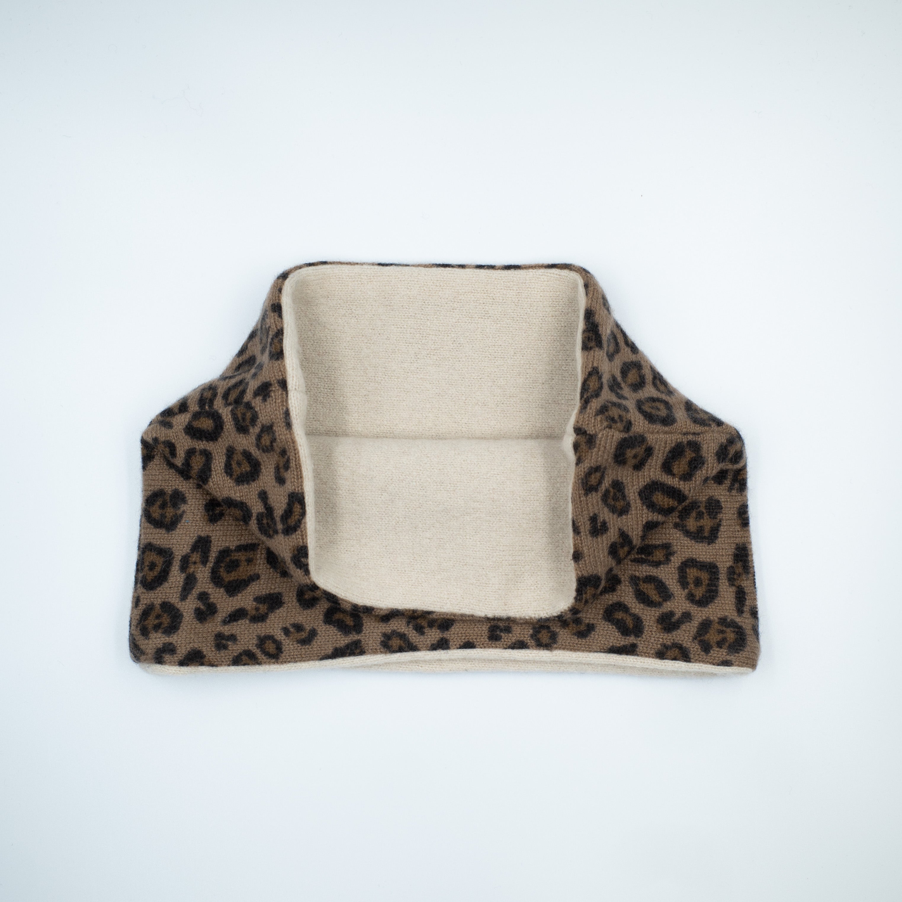 Animal Print Brown and Beige Neck Warmer