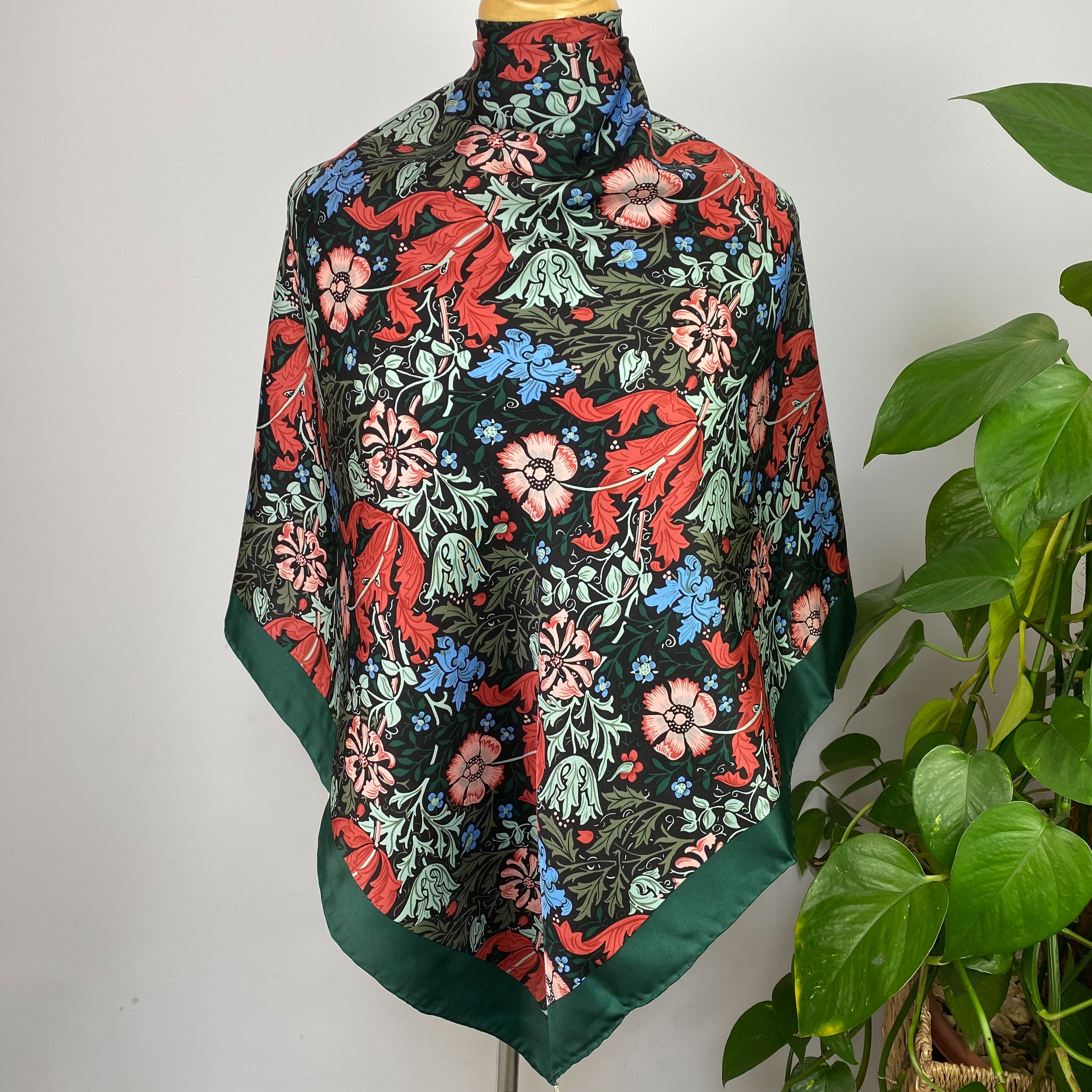 Past Times Floral Vintage Silk Scarf