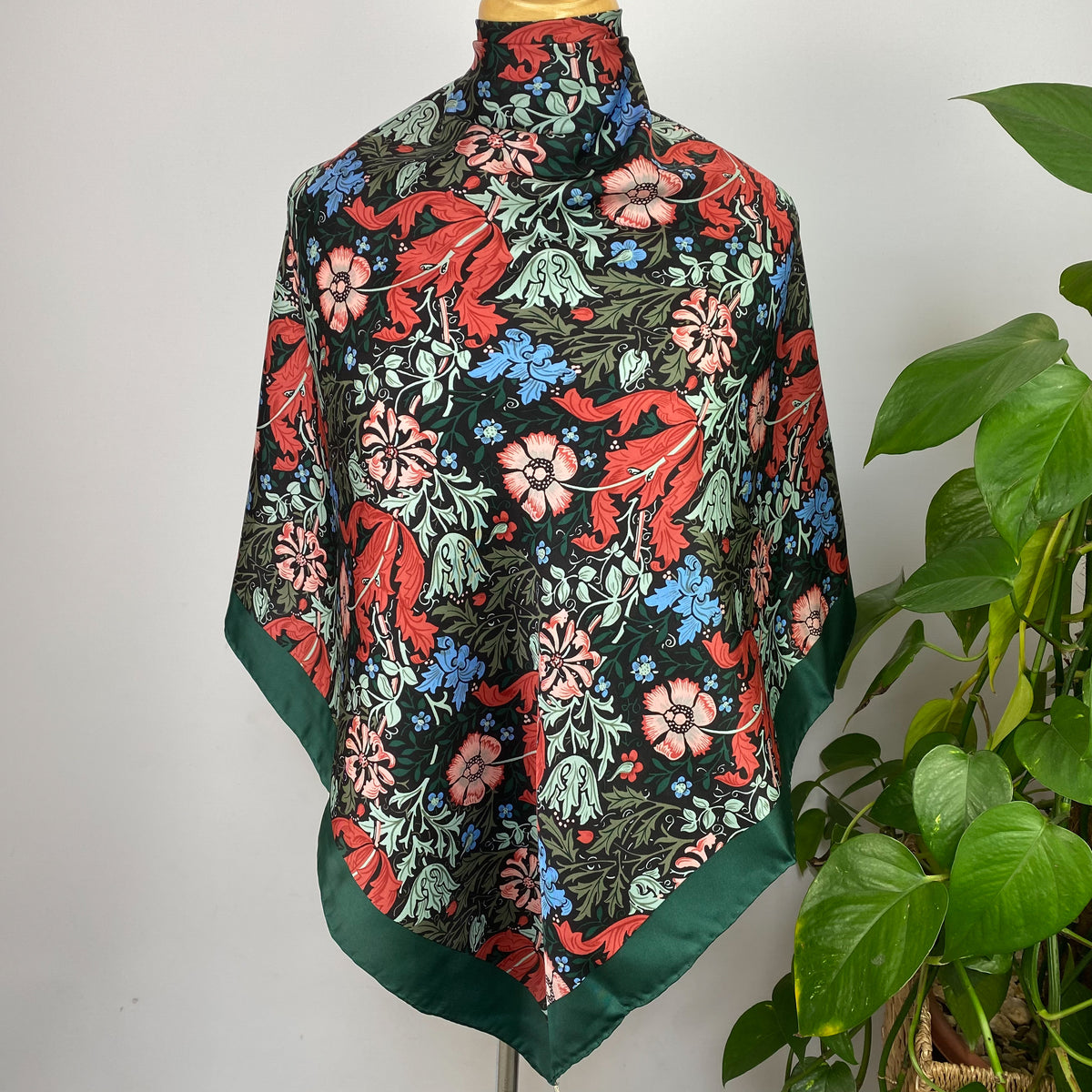 Past Times Floral Vintage Silk Scarf