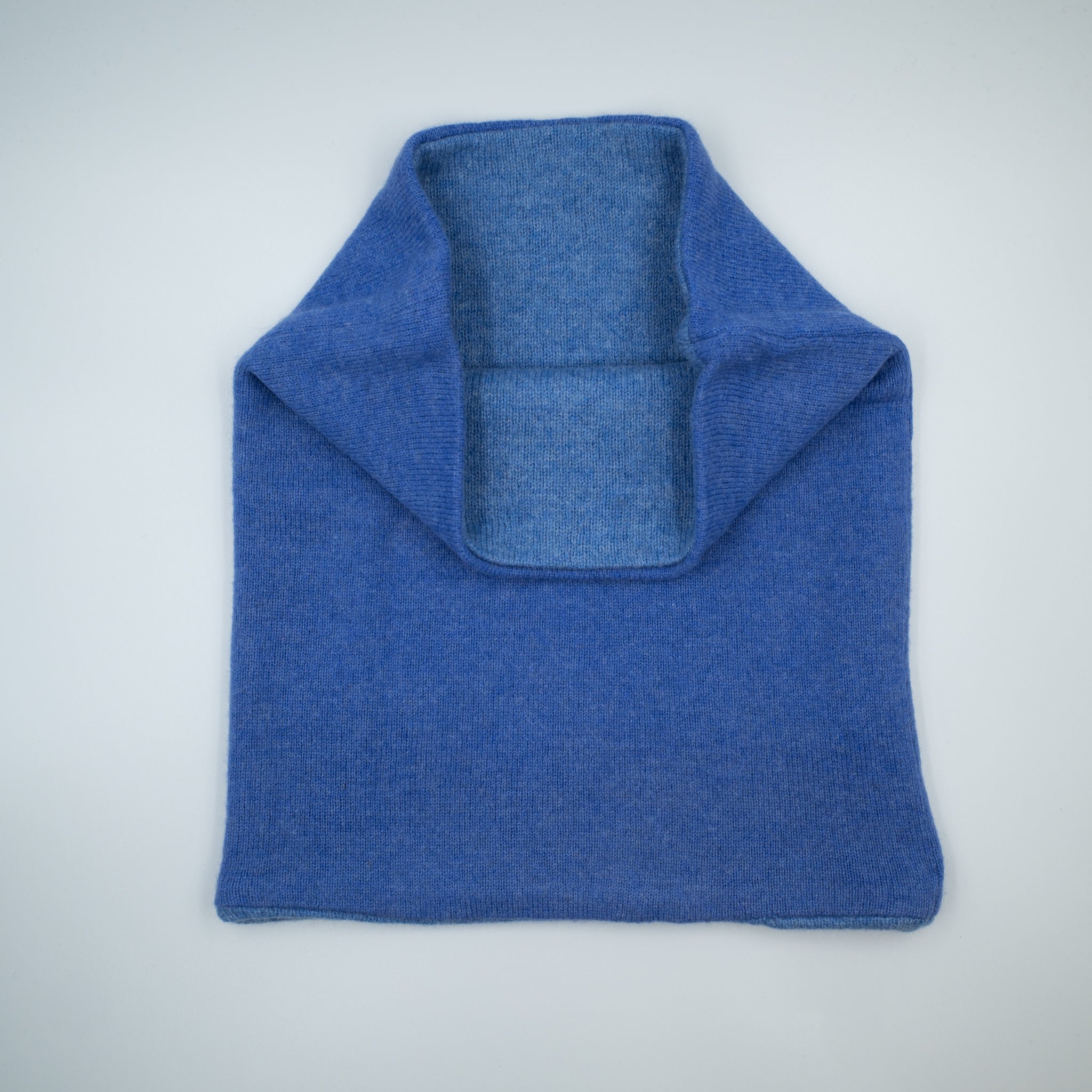 Men’s Cornflower Blue and Sky Luxury Double Layered Snood