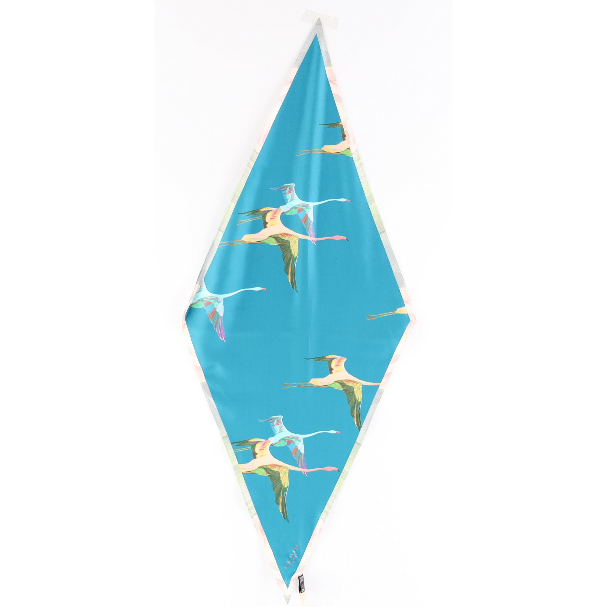 Brand New Ted Baker Teal Silk Scarf