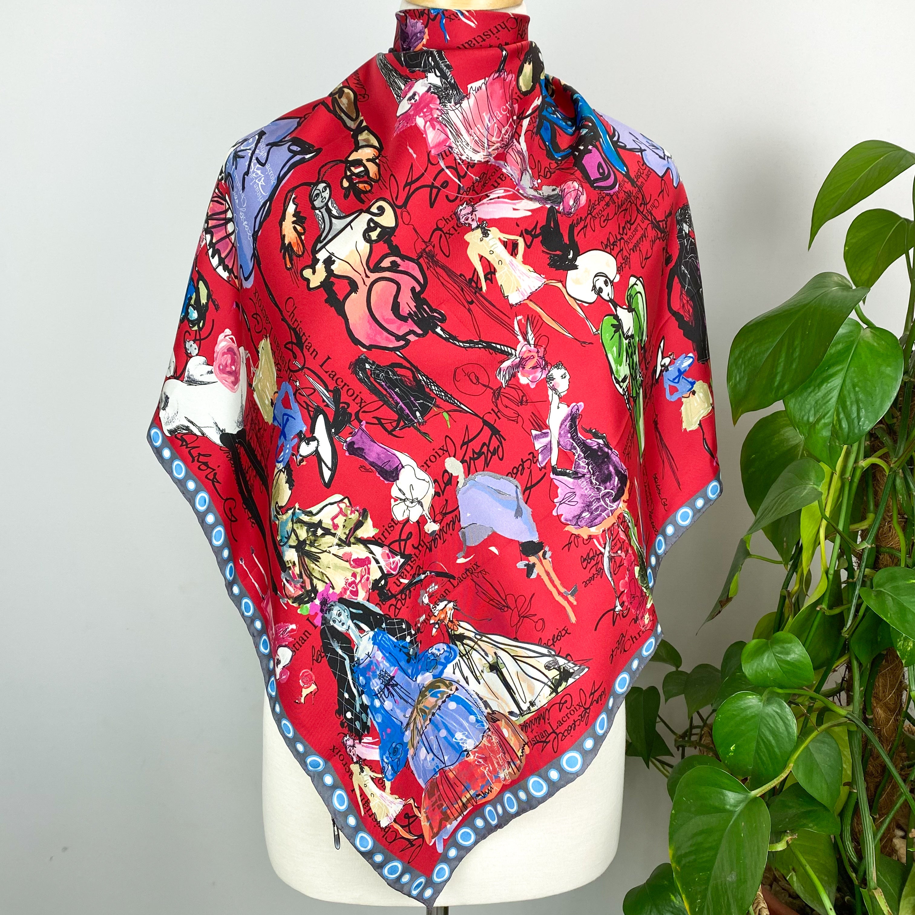 Christian Lacroix Designer Silk Scarf