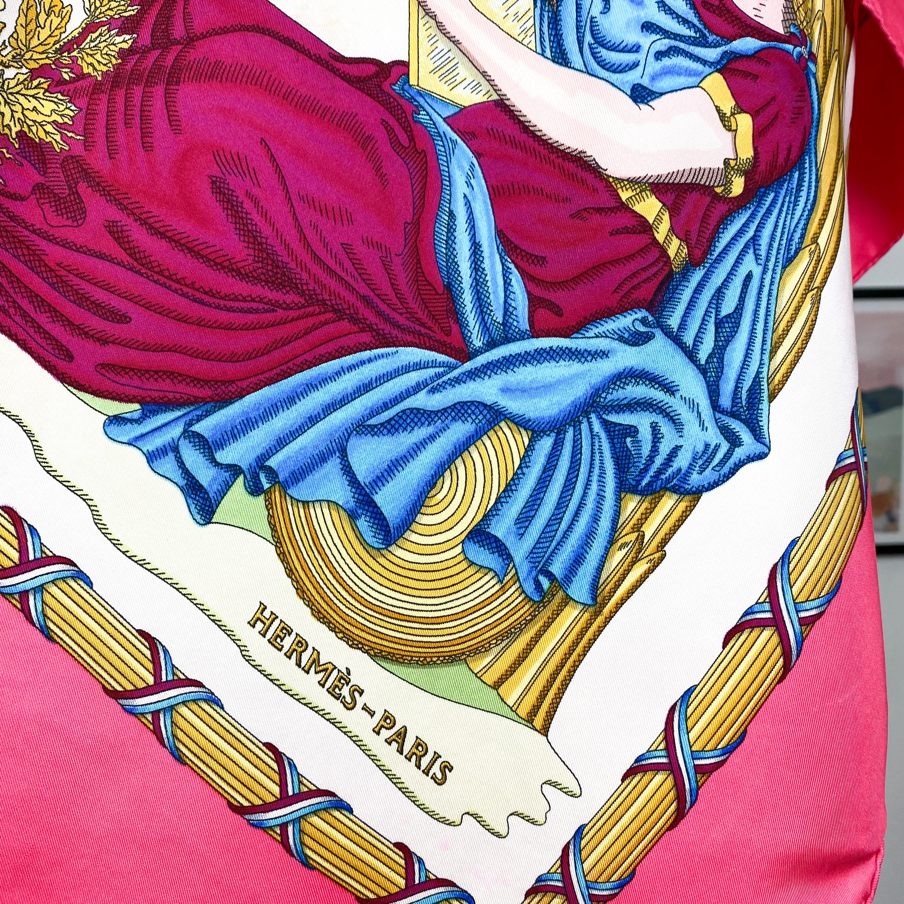 Boxed Hermes Liberte Egalite 1988 Designer Silk Scarf