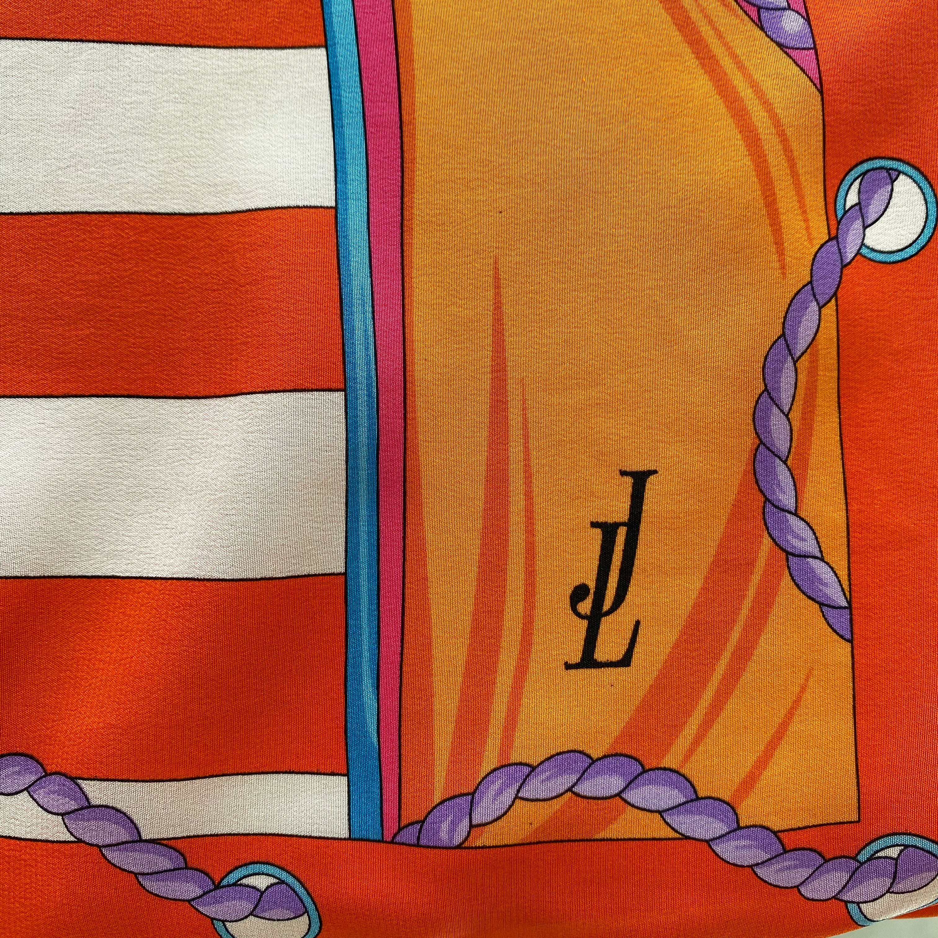 Colourful Nautical Silk Scarf