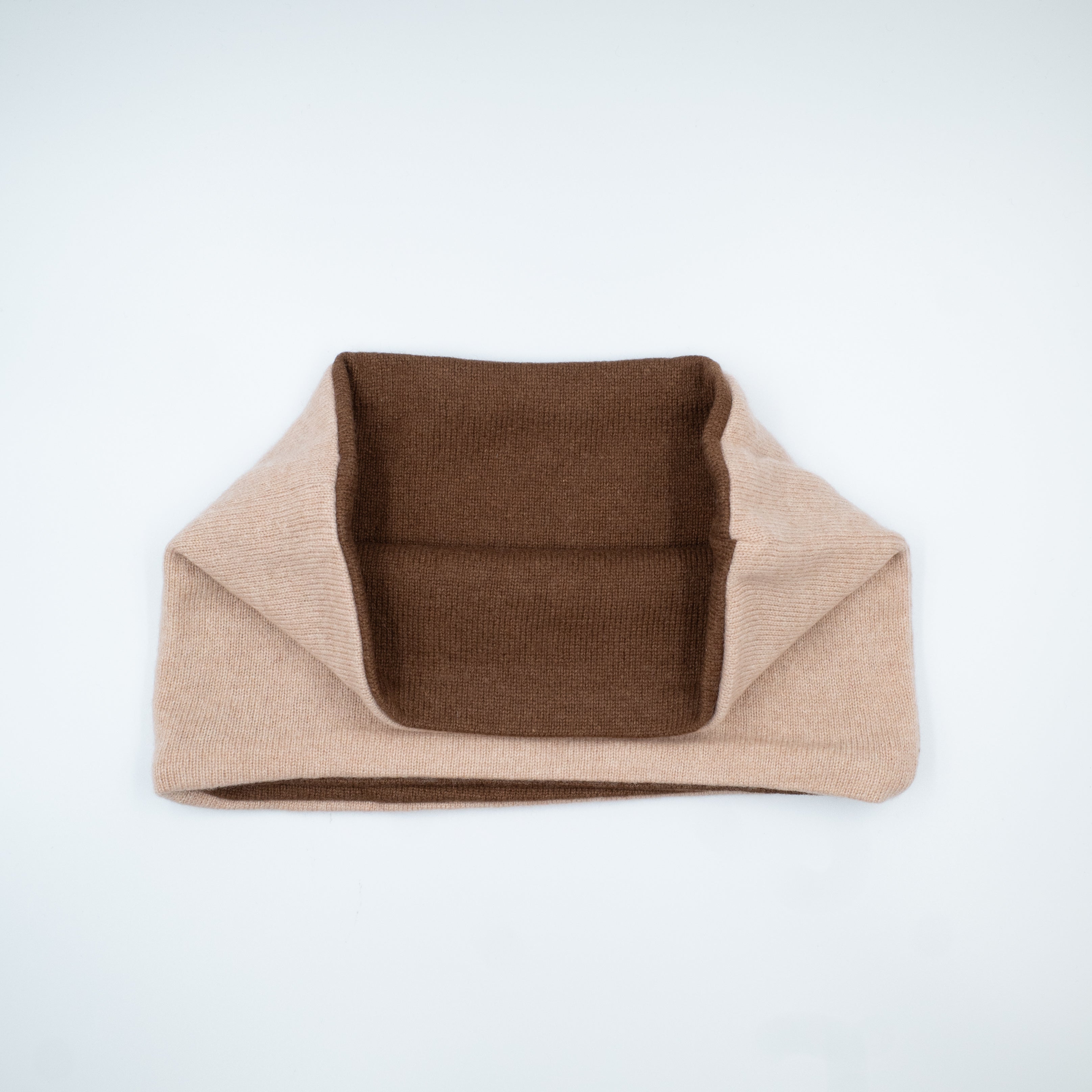 Fawn and Chocolate Brown Neck Warmer