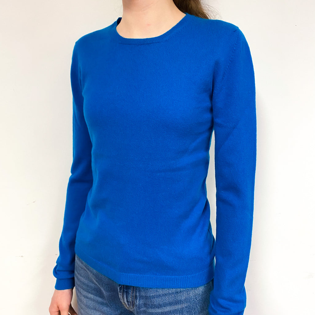 Turquoise Blue Cashmere Crew Neck Jumper Extra Small