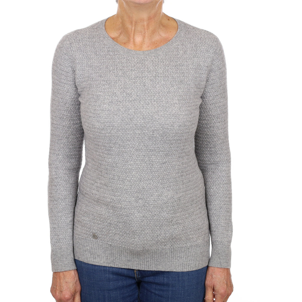 Smoke Grey Cashmere Crew Neck Jumper Medium