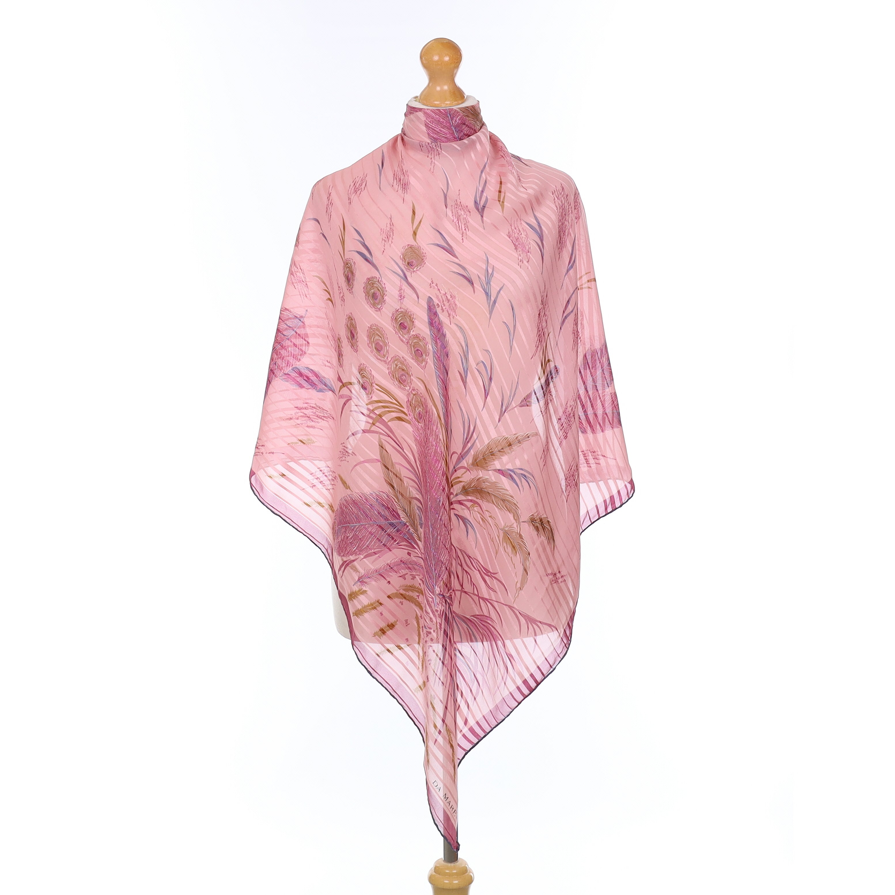 Da Maren Floaty Floral Vintage Silk Scarf