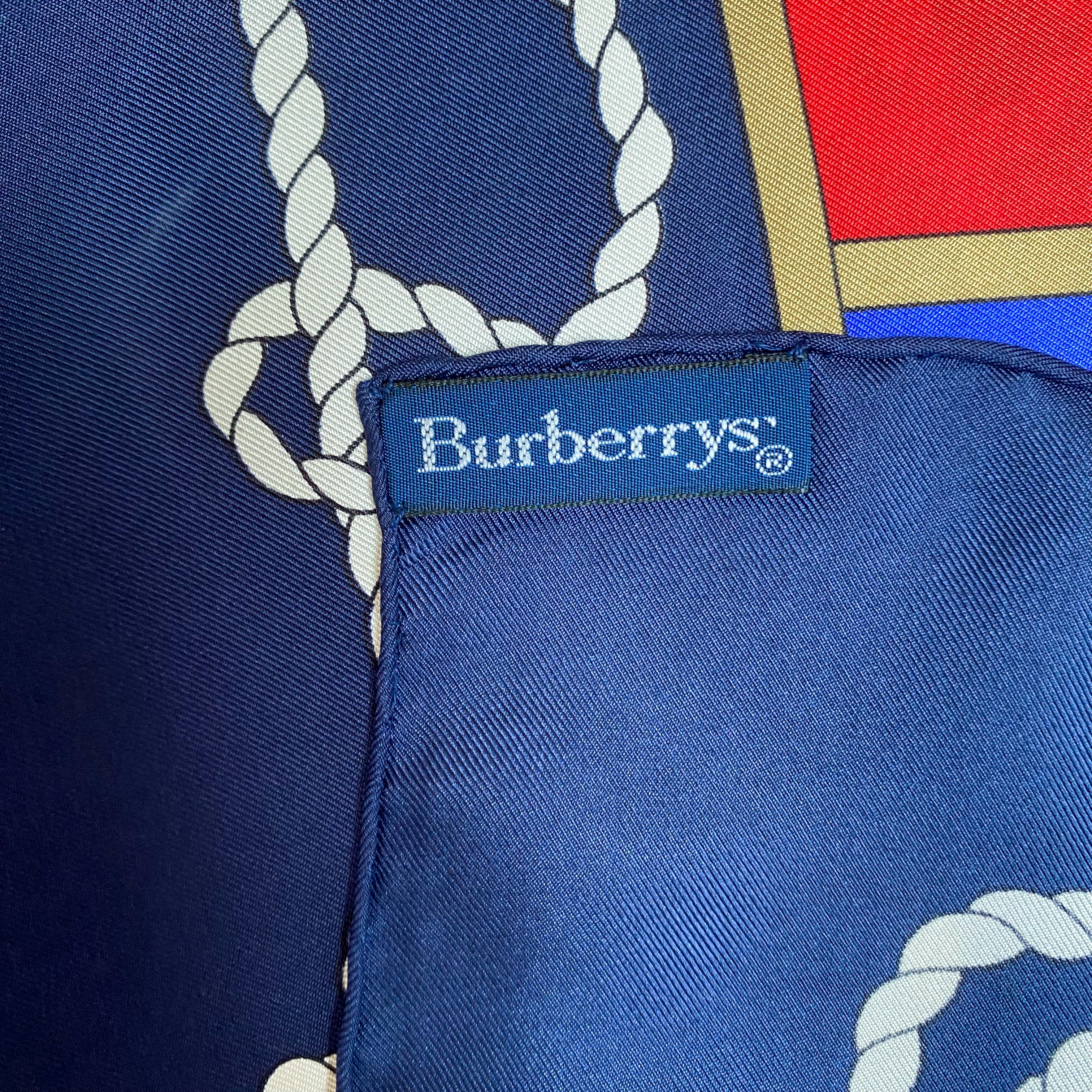 Brand New Burberrys Vintage Silk Scarf