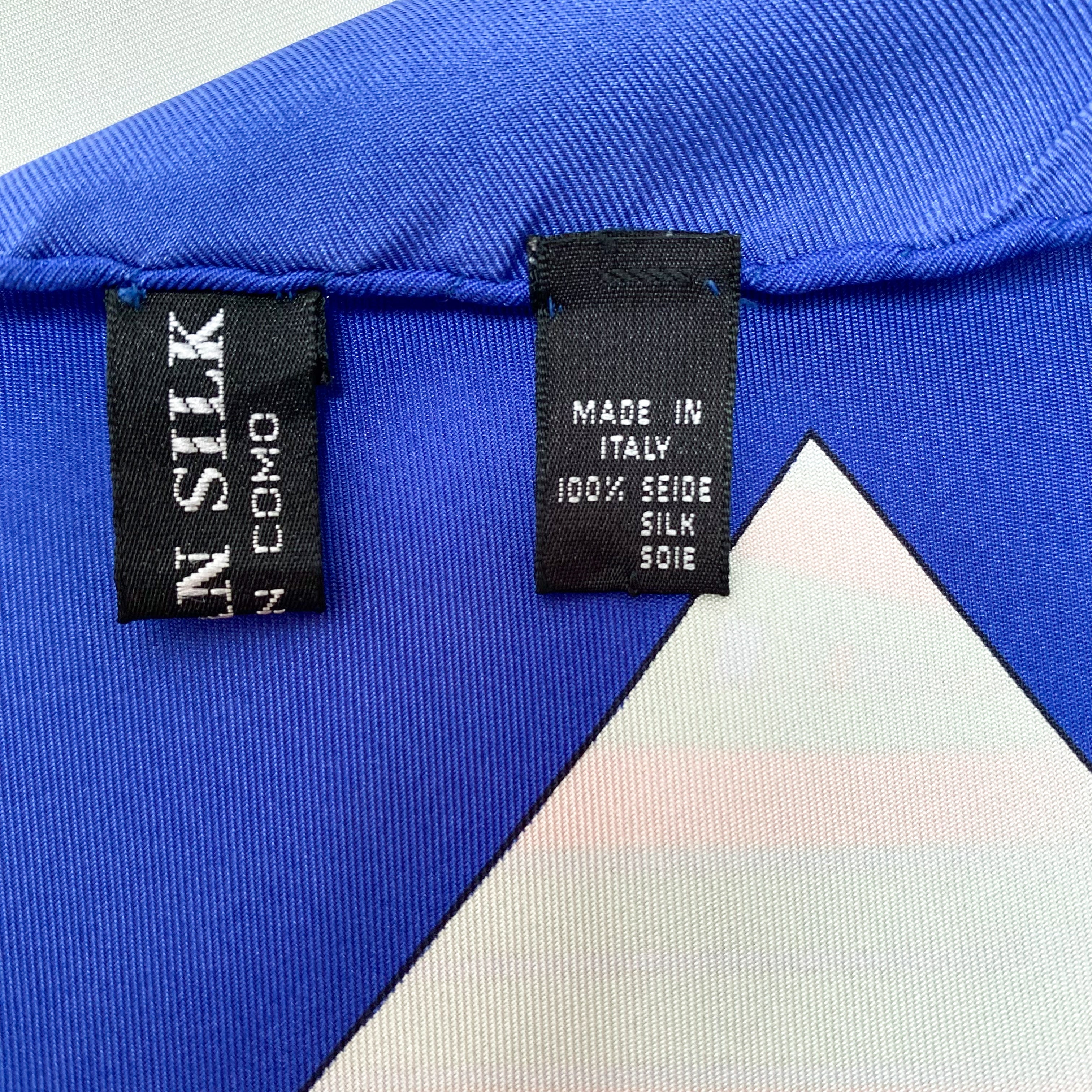 Stunning Longchamp Equestrian Designer Silk Scarf