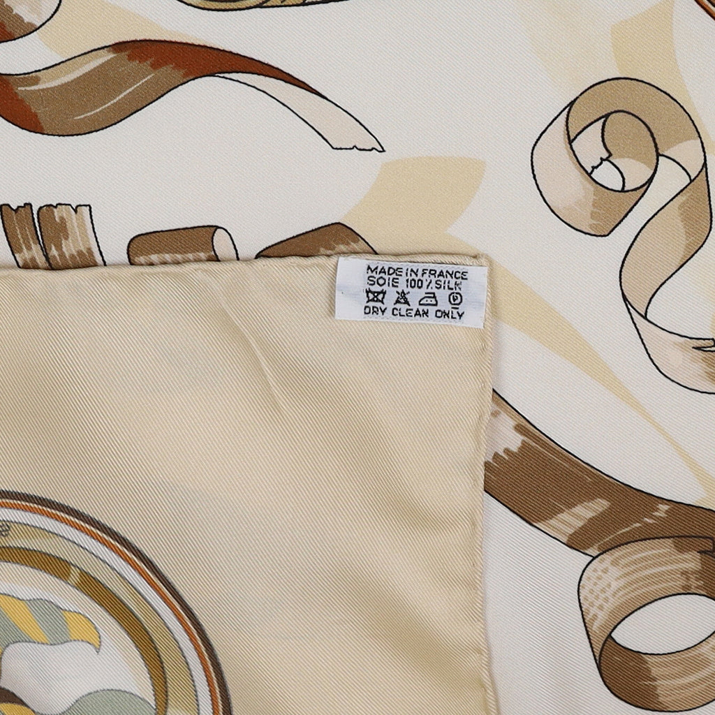 Hermès Copeaux Vintage Silk Scarf