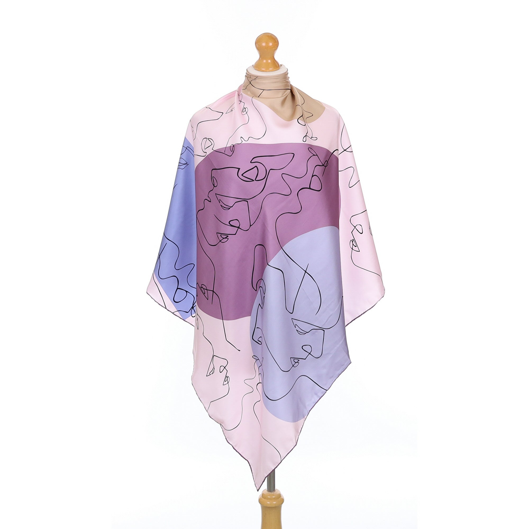Brand New Boxed Bao Shidi Face Design Silk Scarf