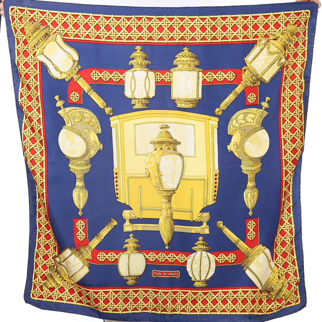 Hermès Feux de Route Silk Scarf