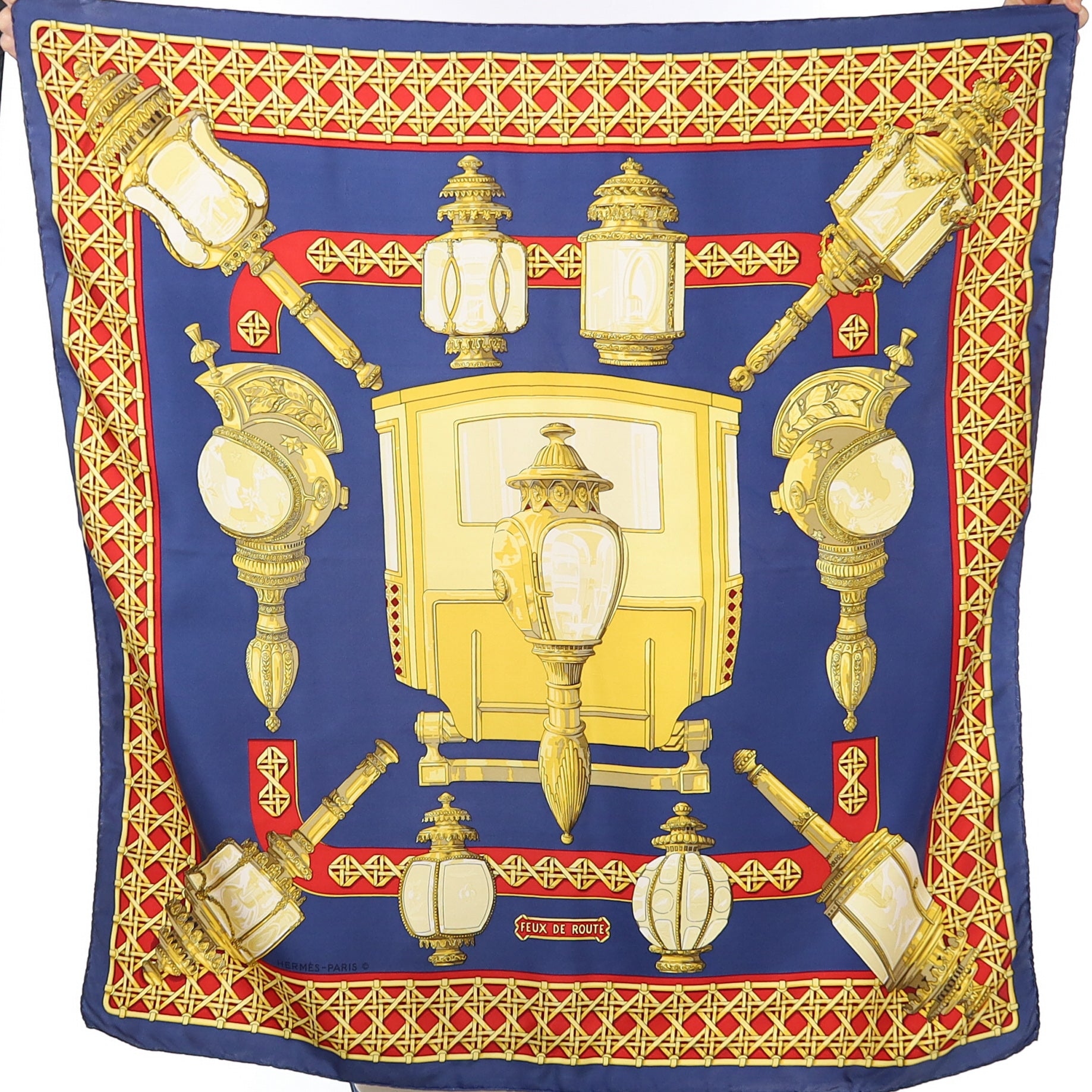 Hermès Feux de Route Silk Scarf